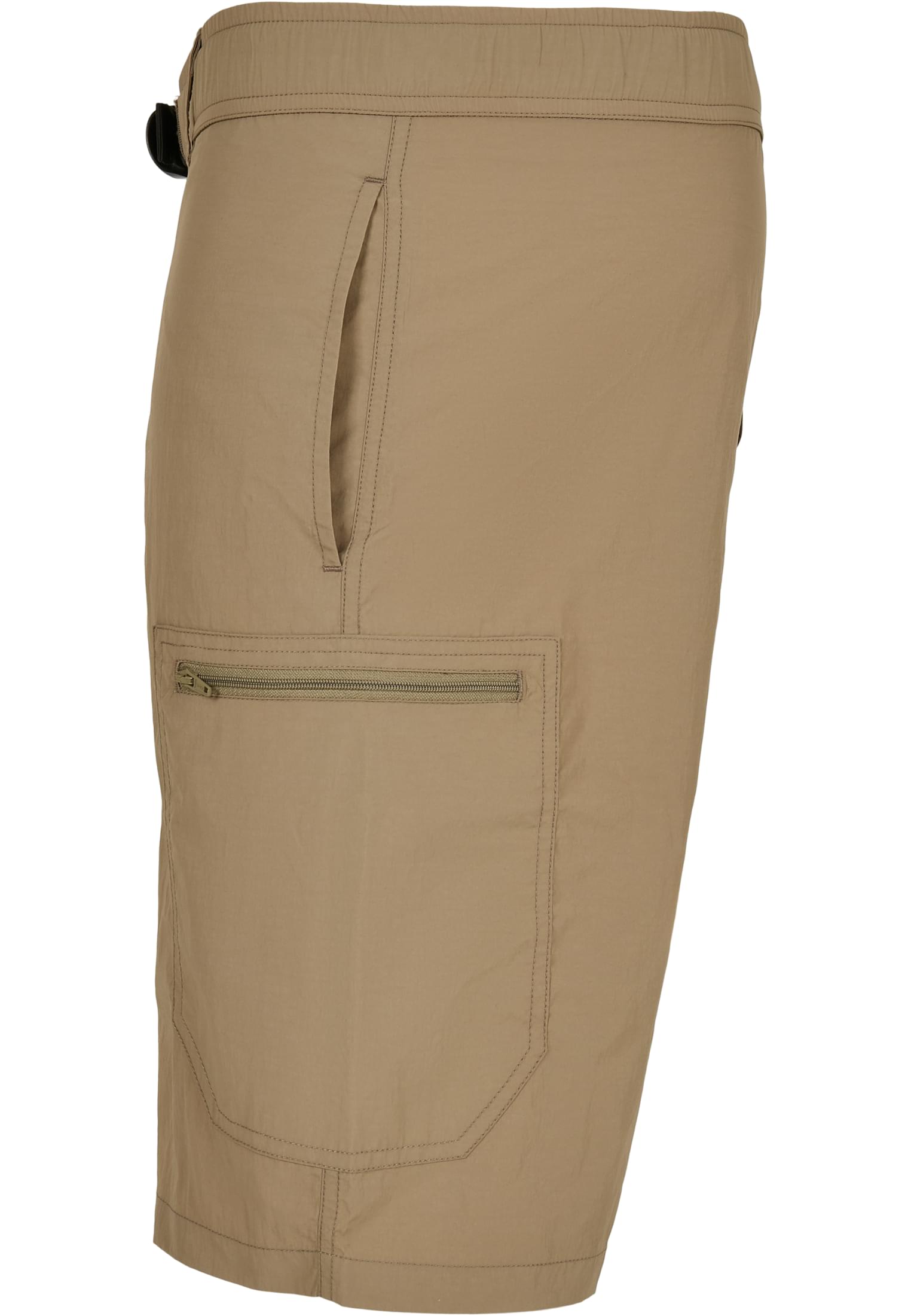 Adjustable Nylon Shorts | khaki