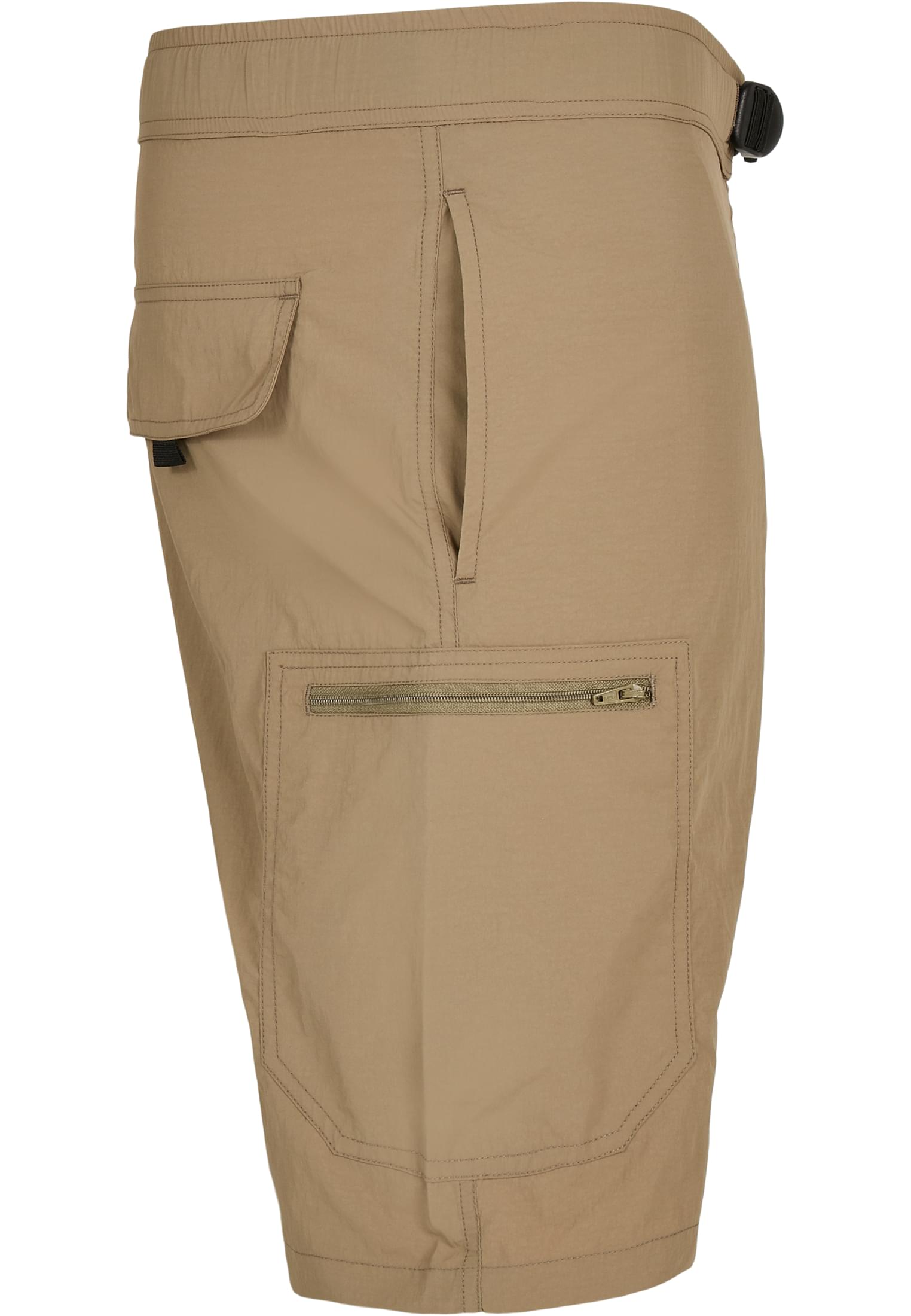 Adjustable Nylon Shorts | khaki