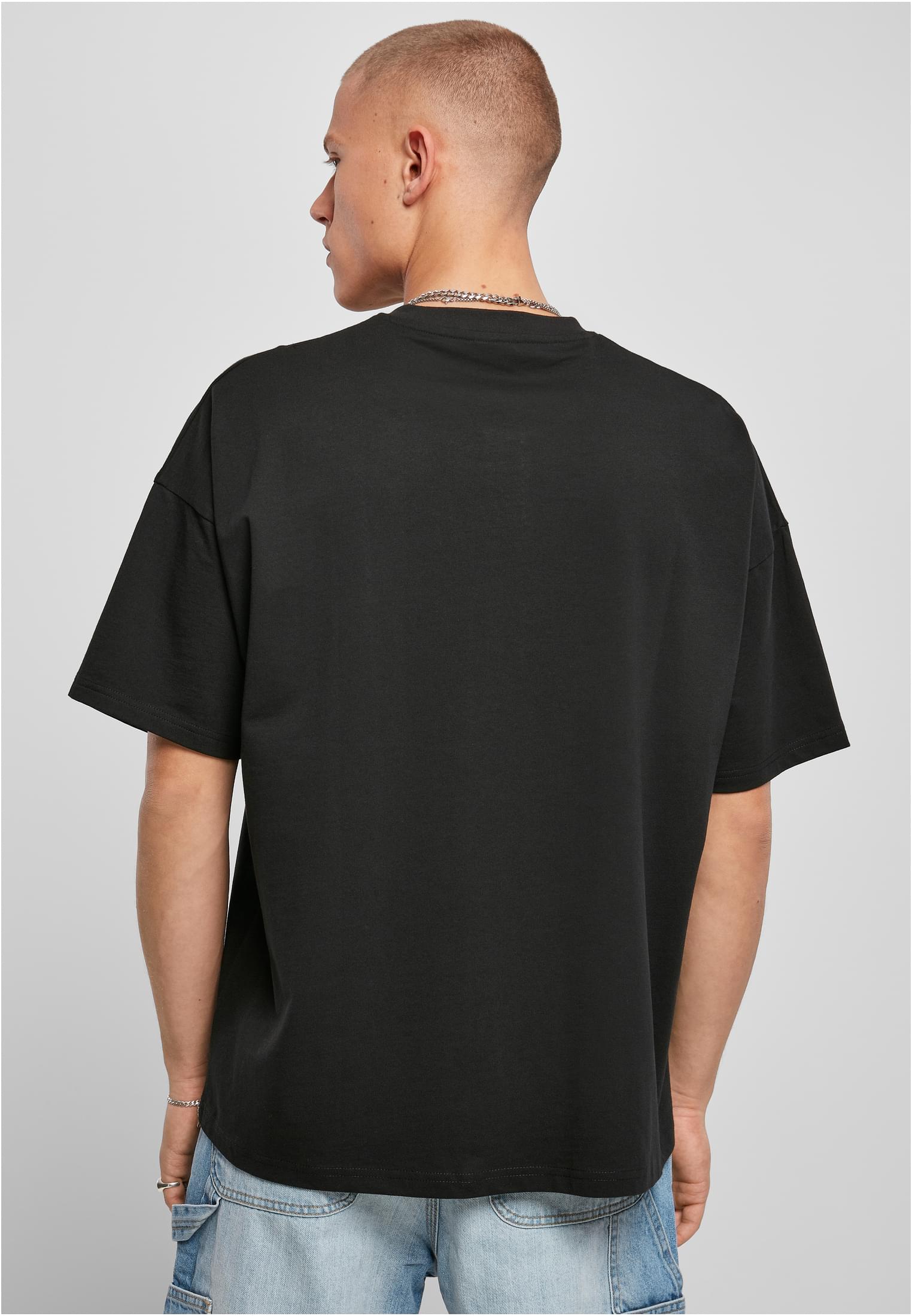 Oversized Henley Tee | black