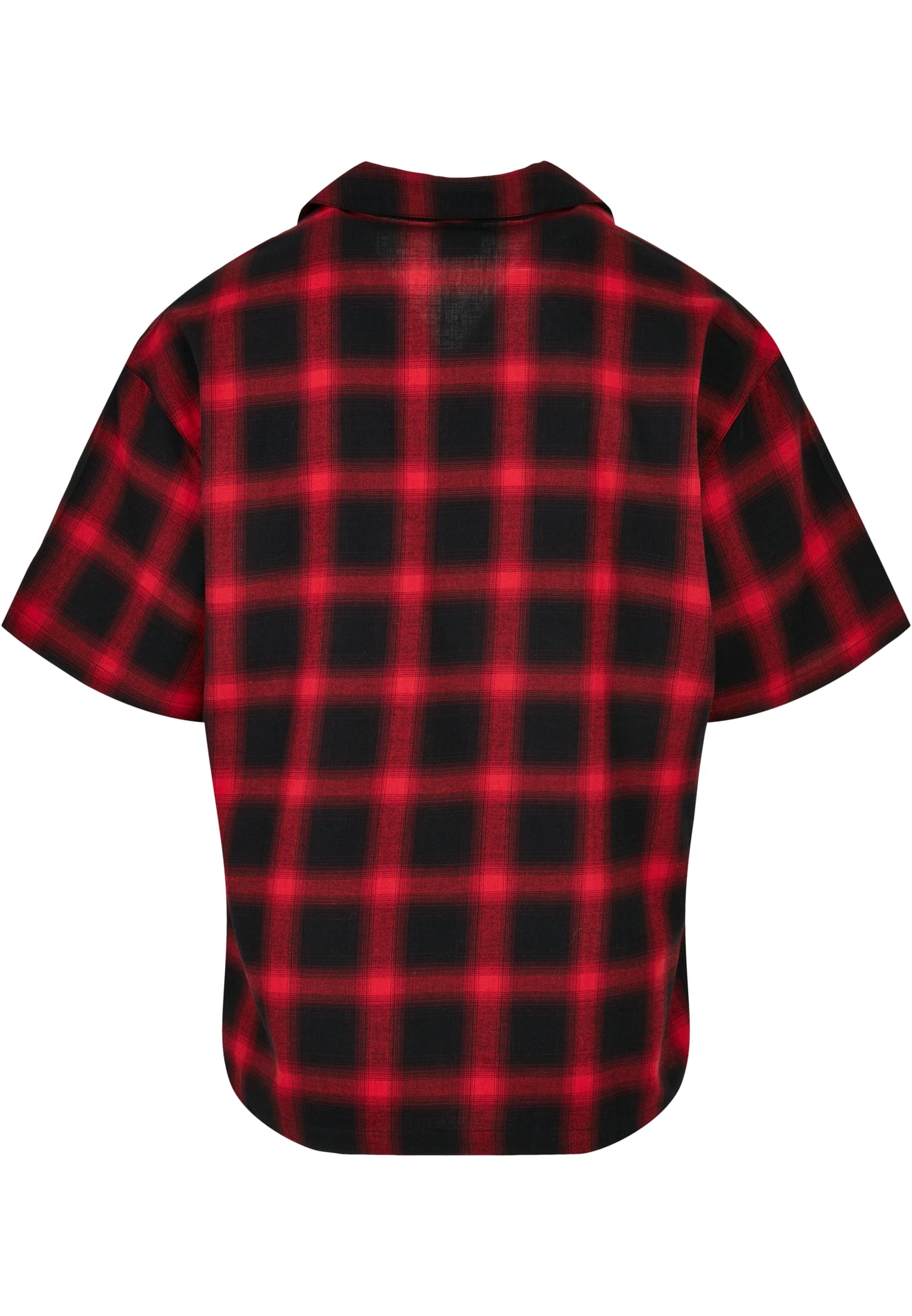 Loose Checked Resort Shirt | black/red