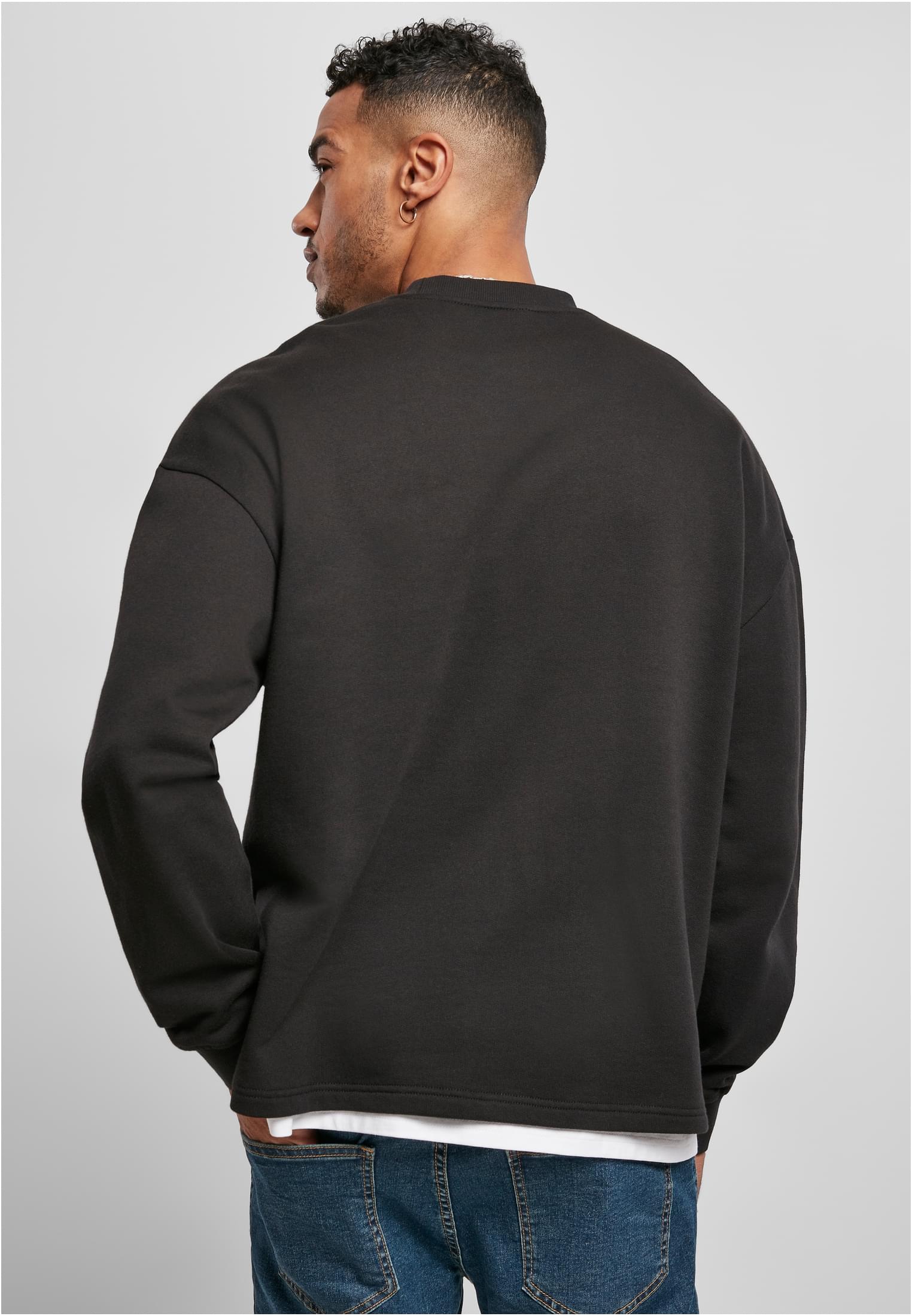 Organic Oversized Boxy Crew | black