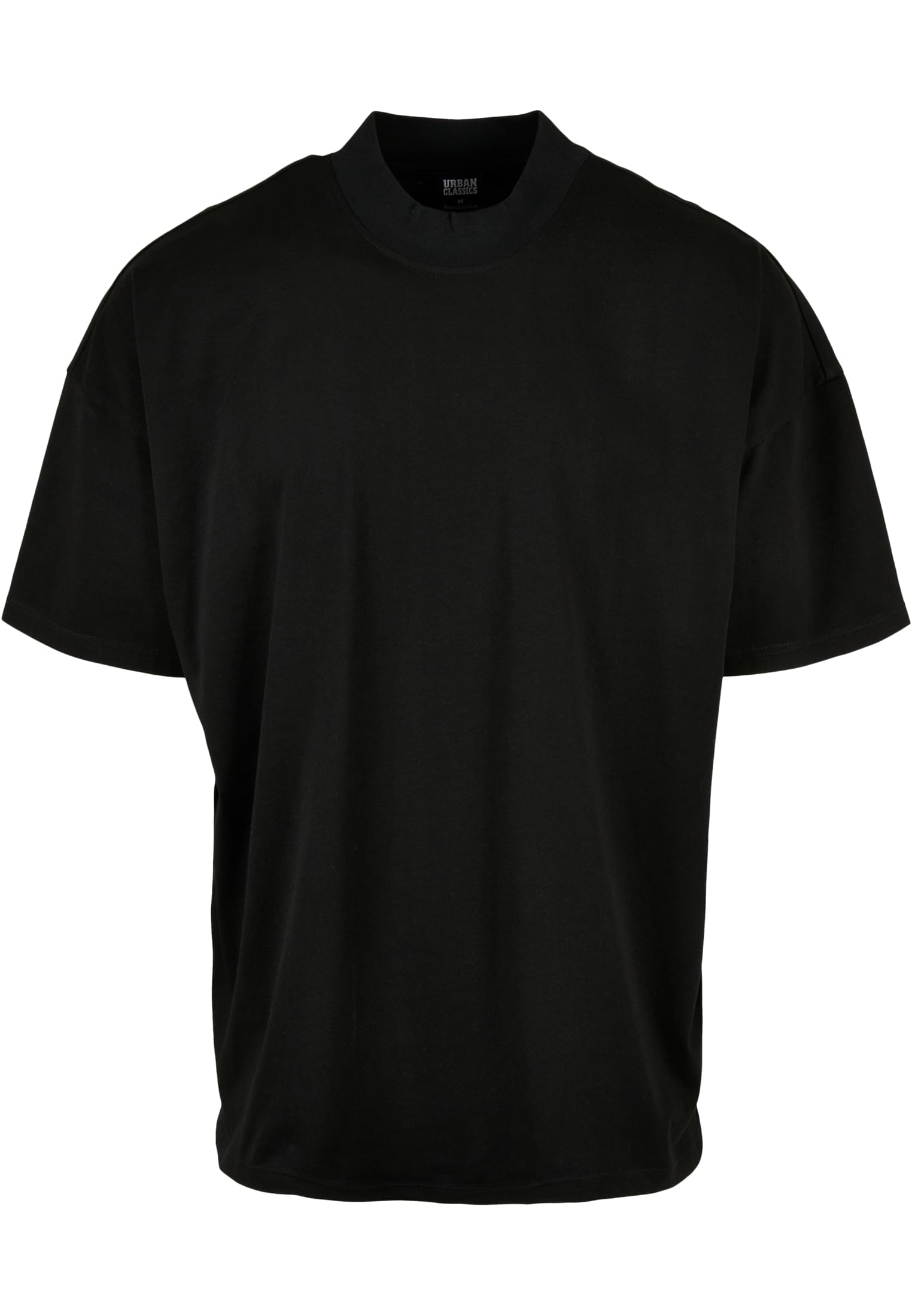 Oversized Mock Neck Tee | black