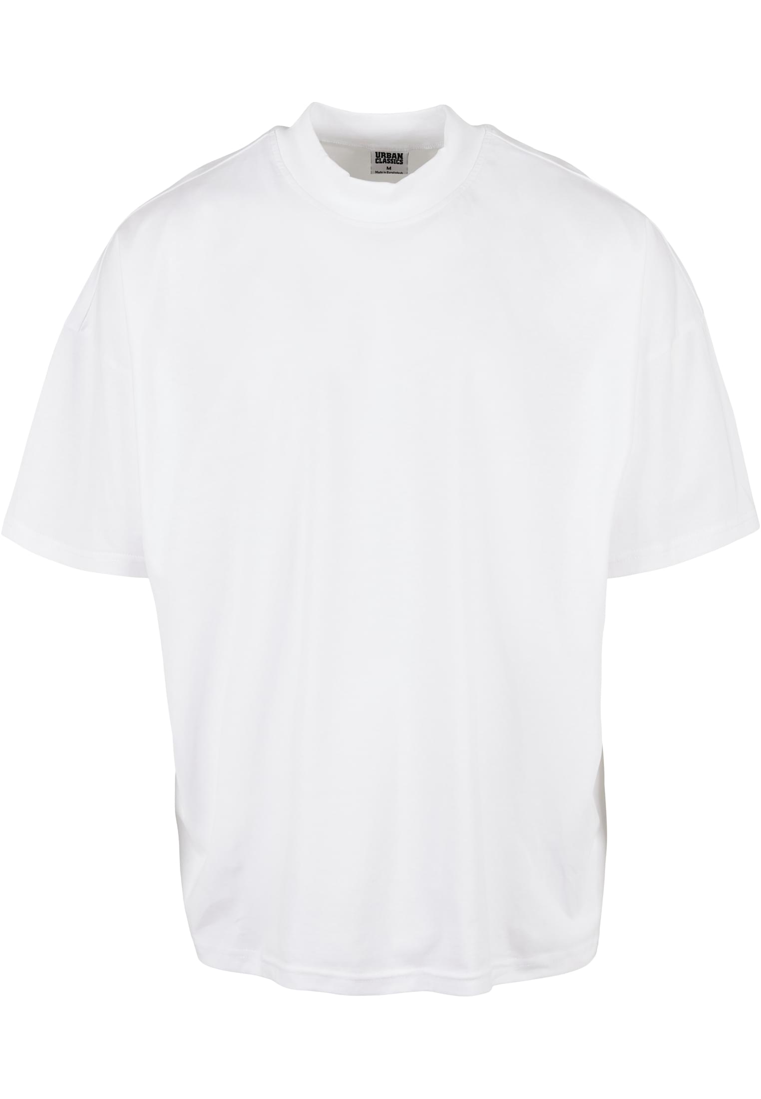 Oversized Mock Neck Tee | white