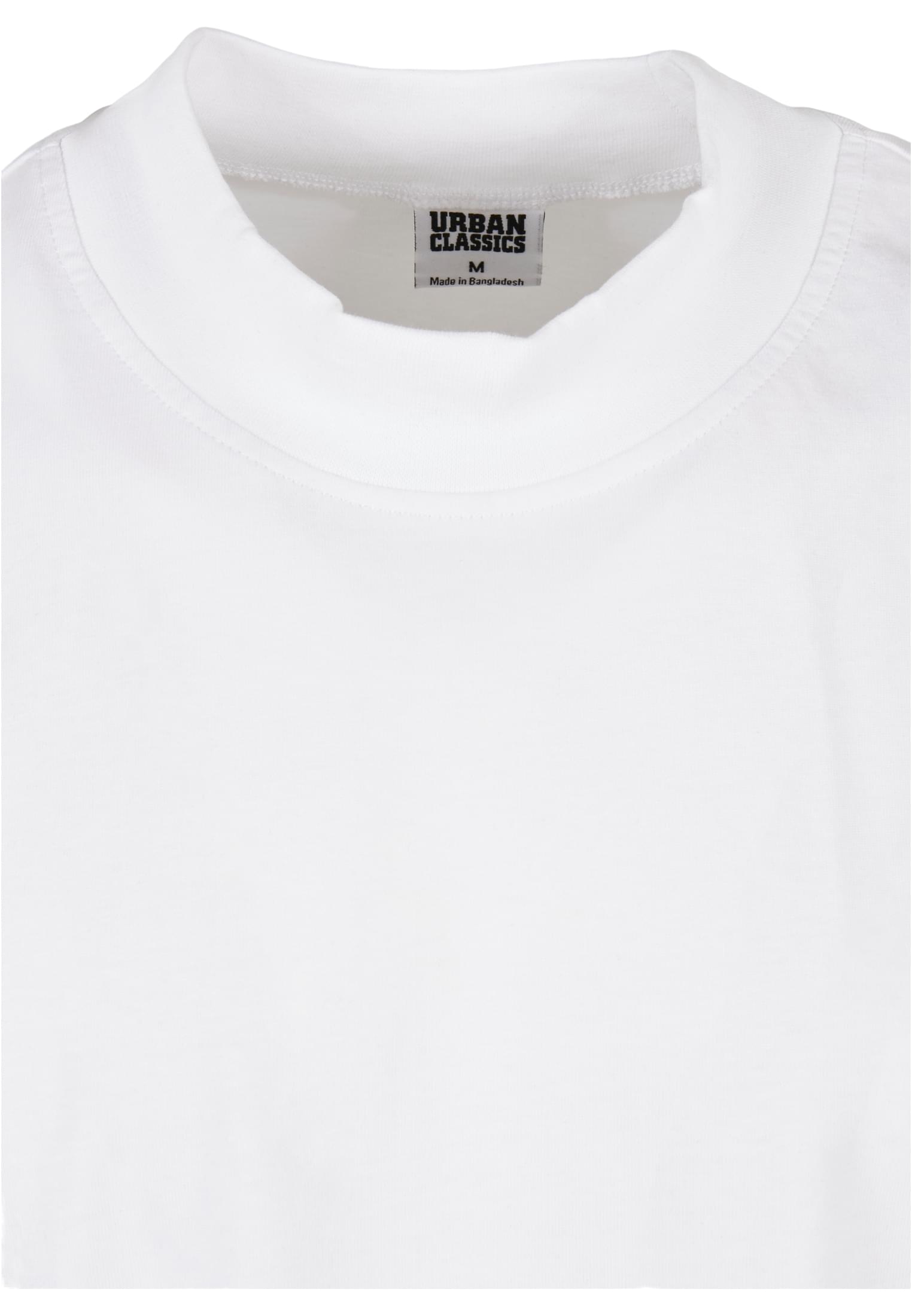 Oversized Mock Neck Tee | white