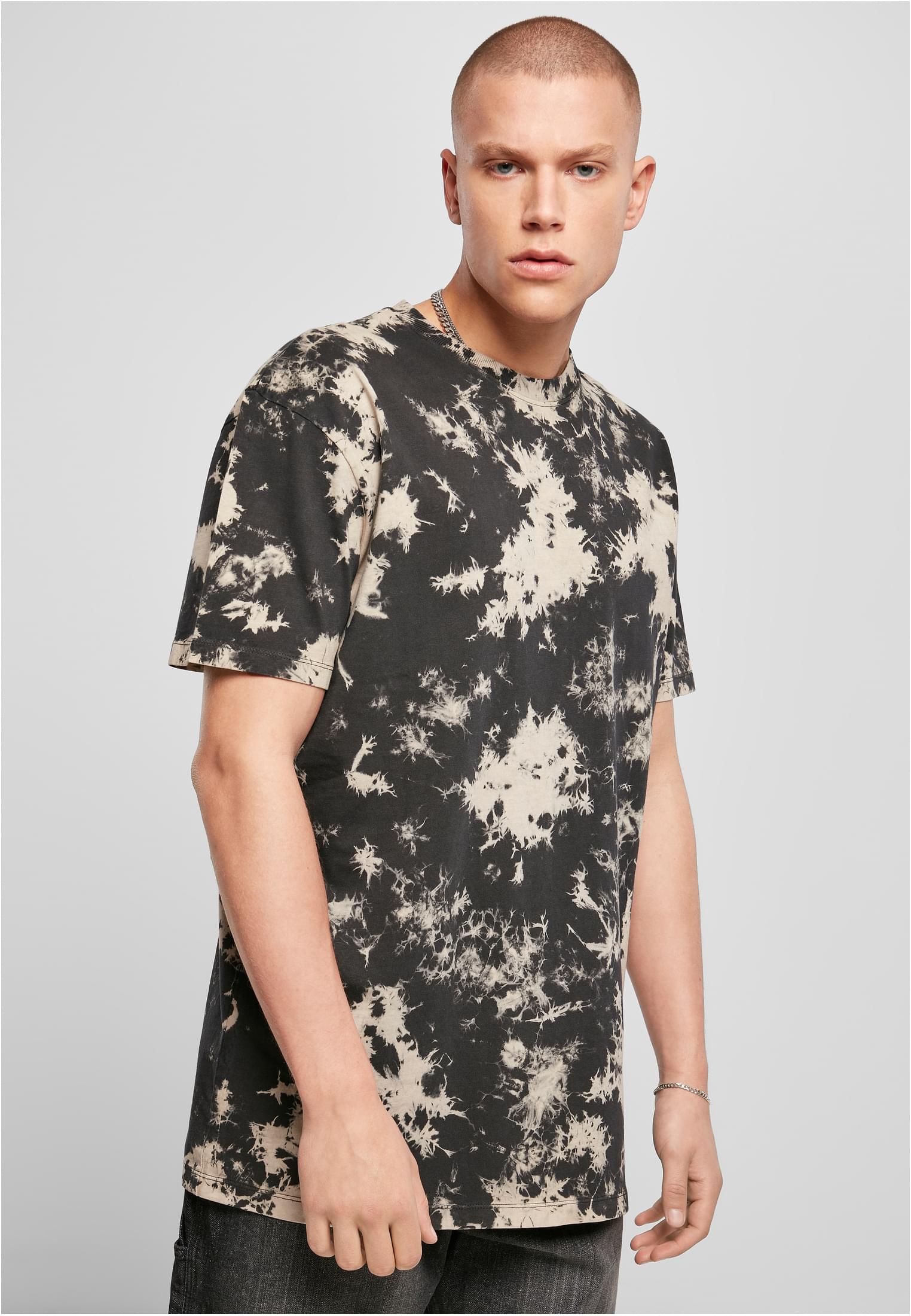 Oversized Bleached Tee | black