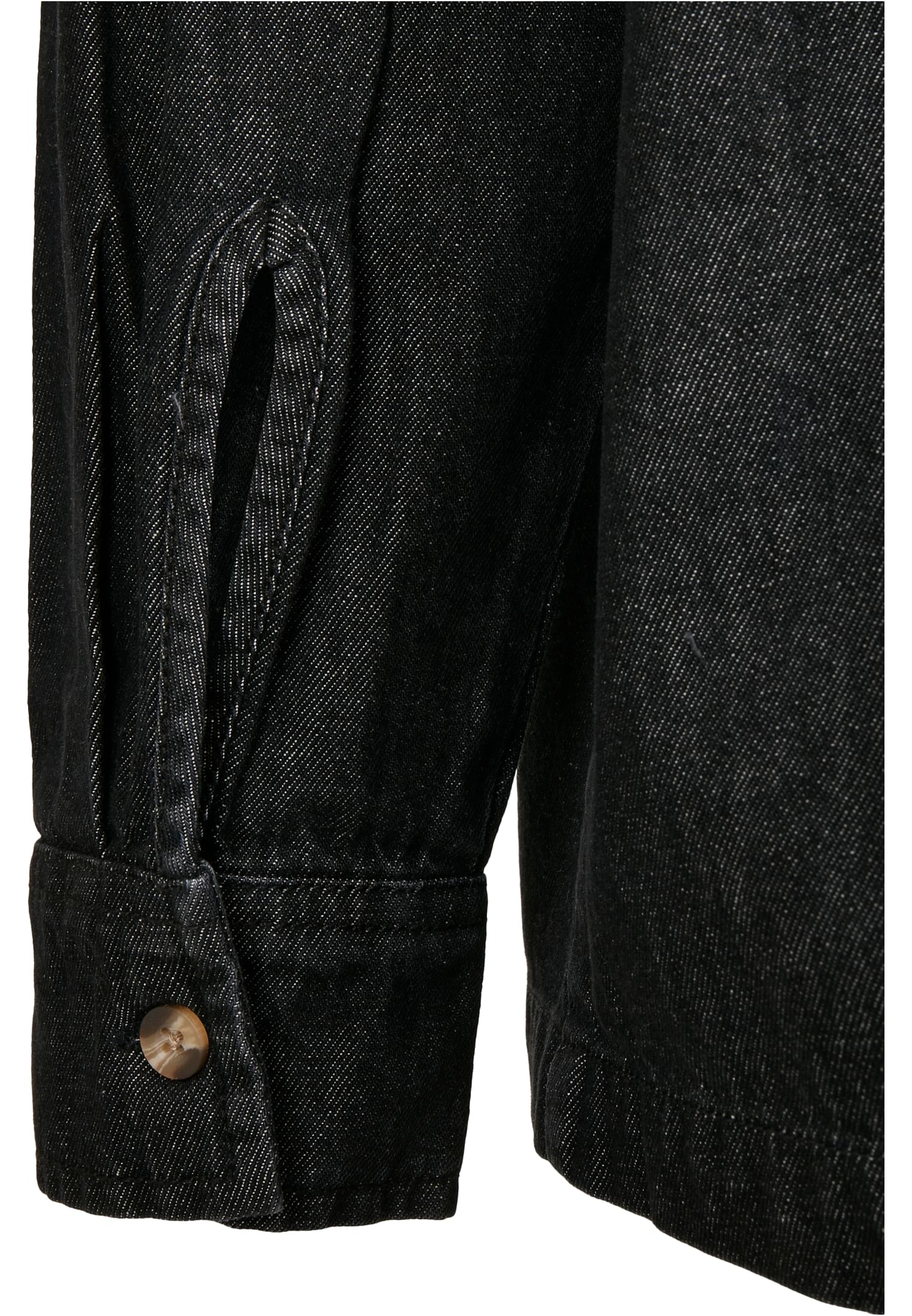 Oversized Denim Shirt | black stone washed