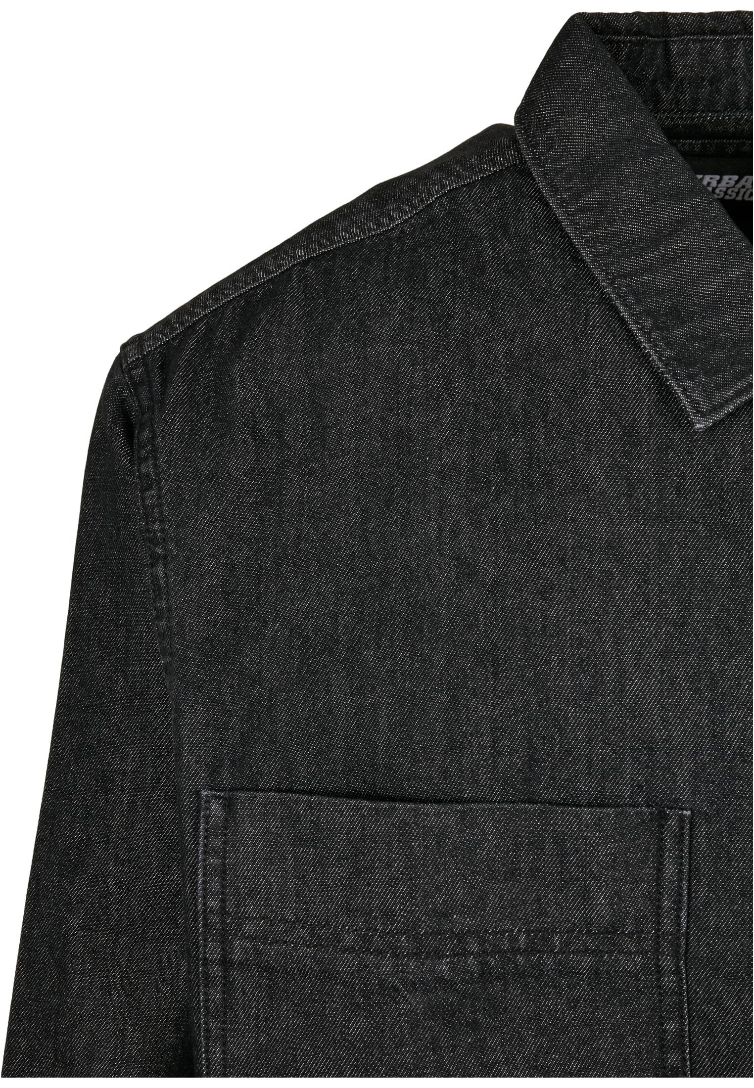 Oversized Denim Shirt | black stone washed