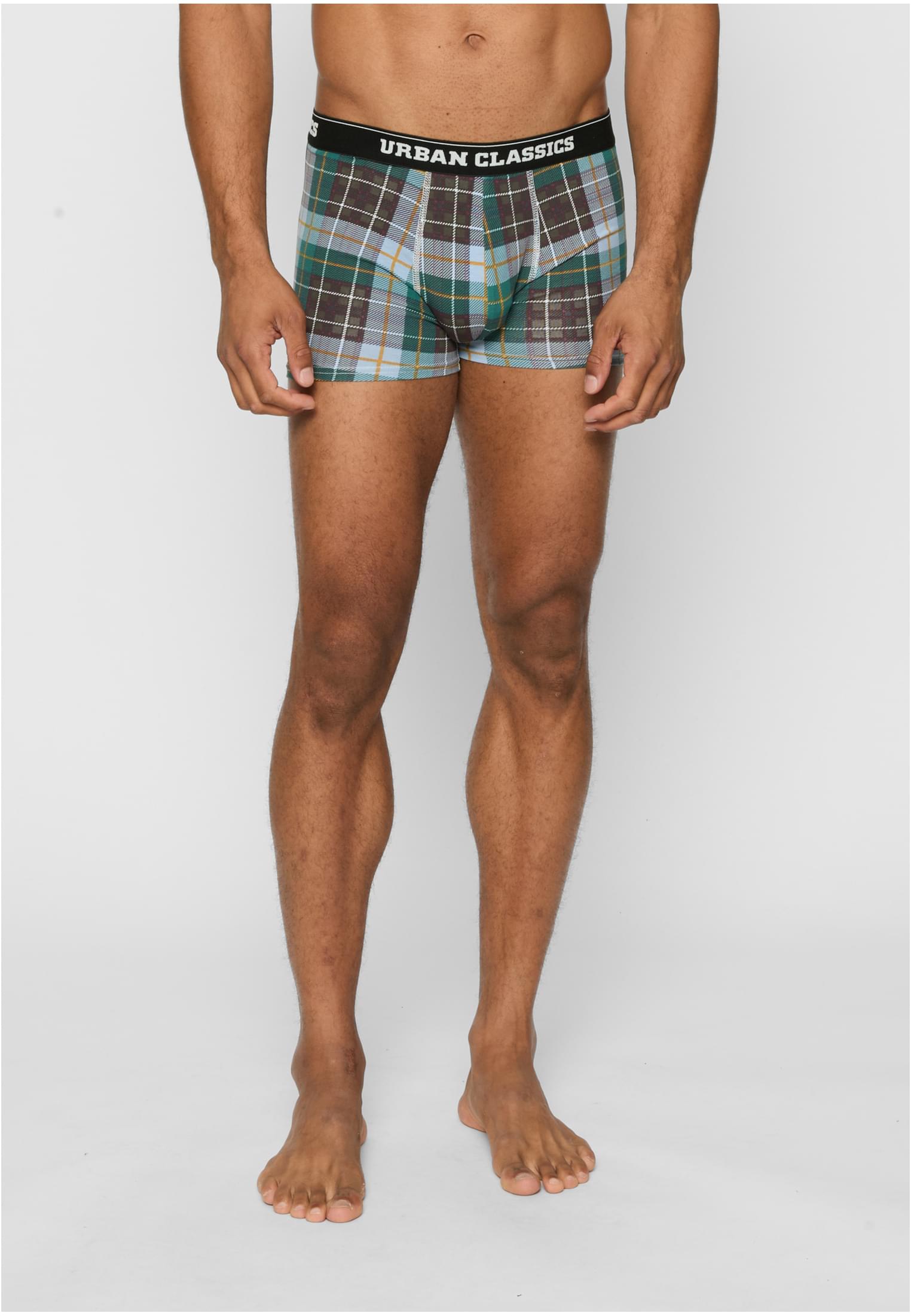 Organic Boxer Shorts 5-Pack | plaidaop+jasper+cherry+blk+blk