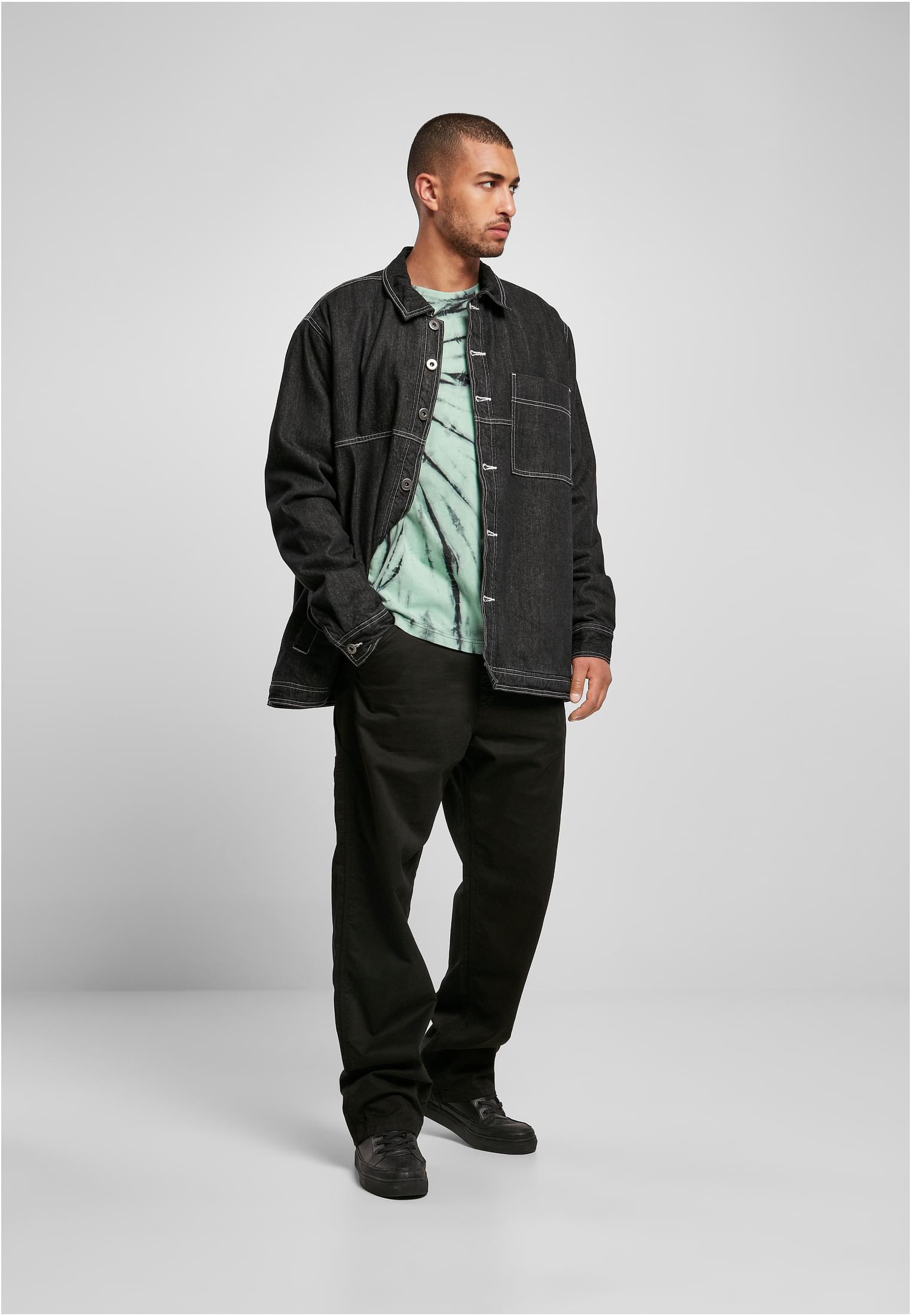 Oversized Trucker Jacket | black raw