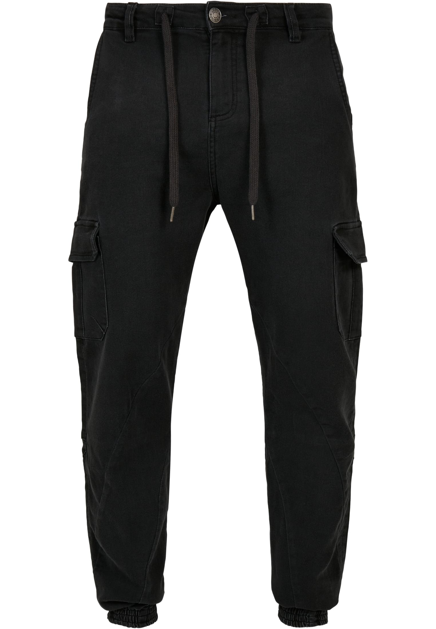 Knitted Cargo Jogging Pants | black