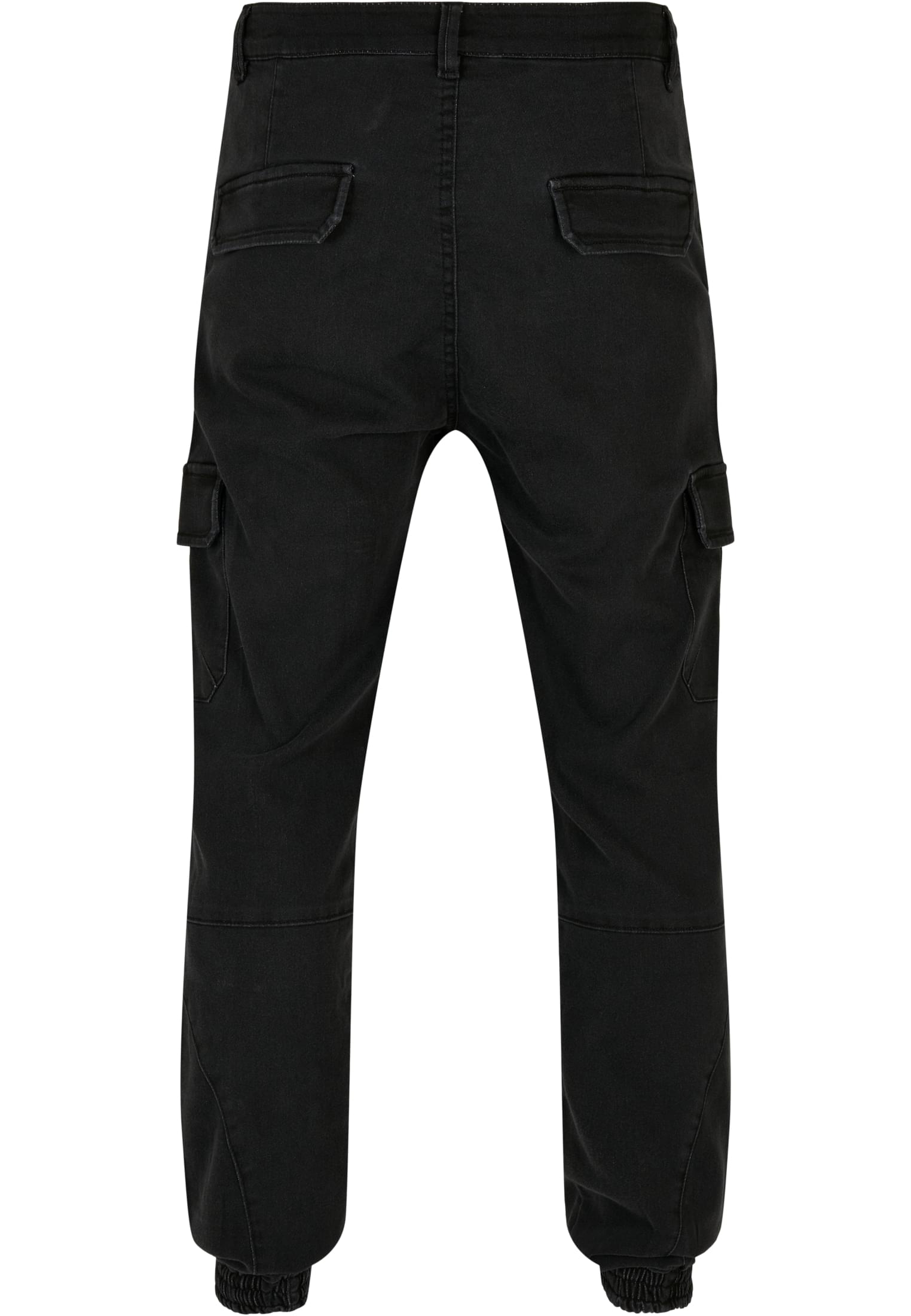 Knitted Cargo Jogging Pants | black