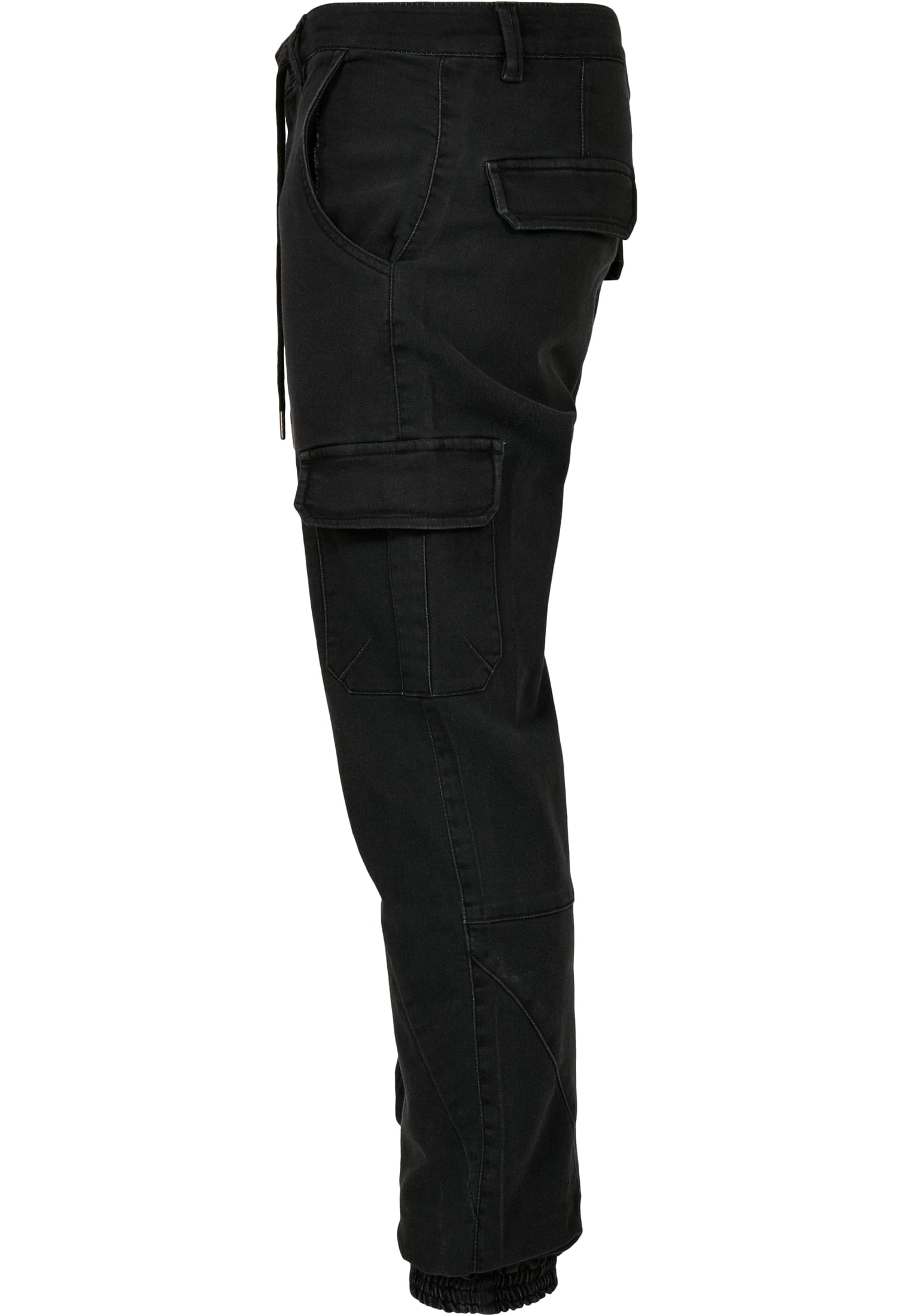 Knitted Cargo Jogging Pants | black