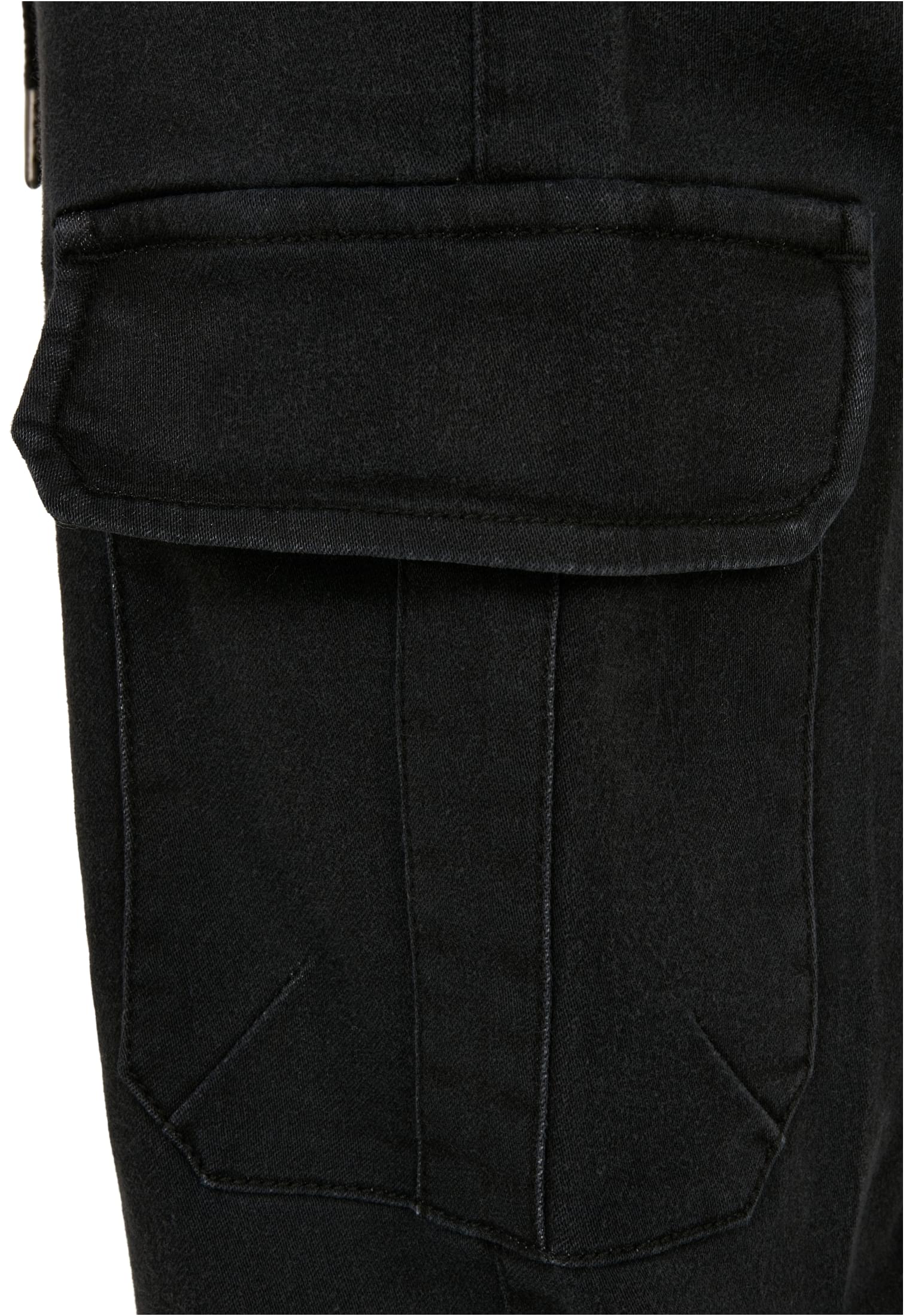 Knitted Cargo Jogging Pants | black