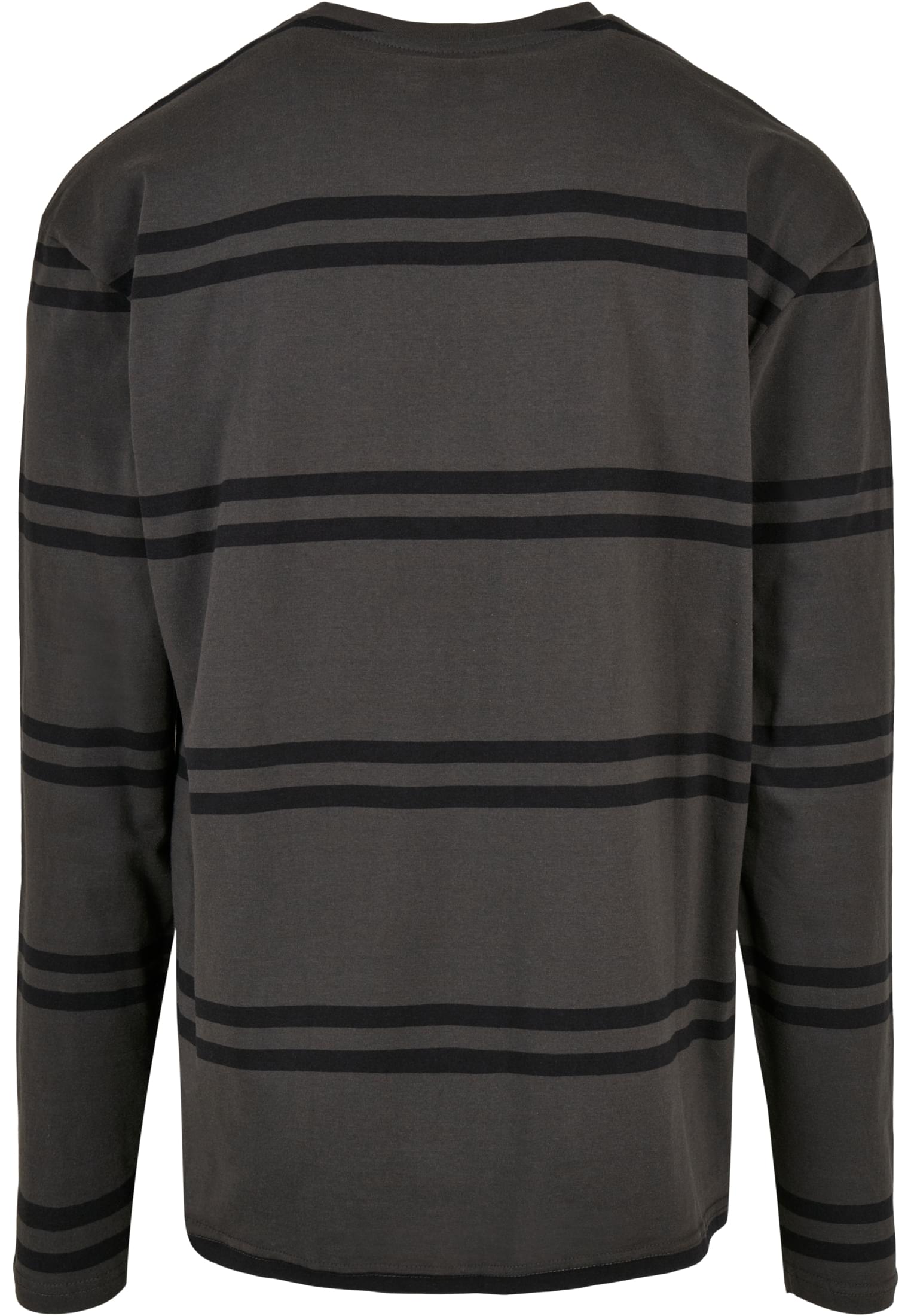 Oversized Striped Longsleeve | blackbird/black