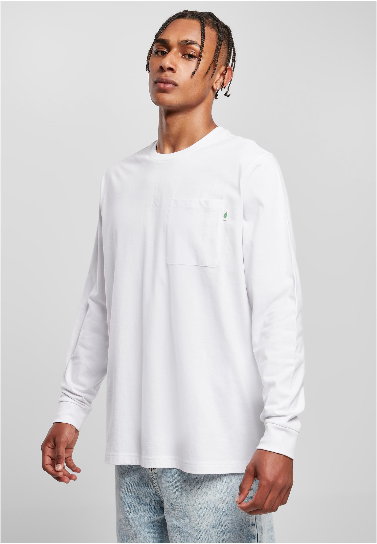 Organic Basic Pocket LS | white