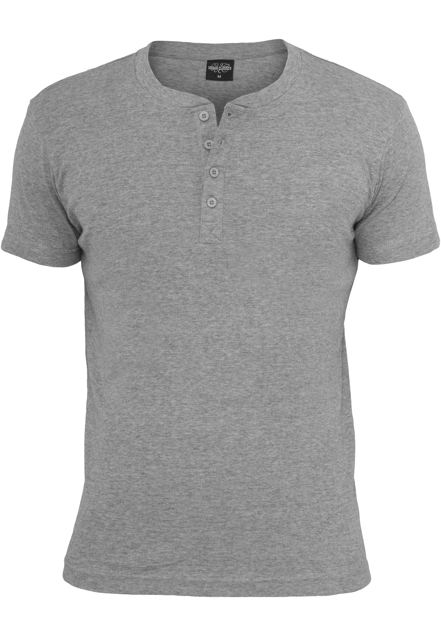 Slim 1by1 Henley Tee | grey