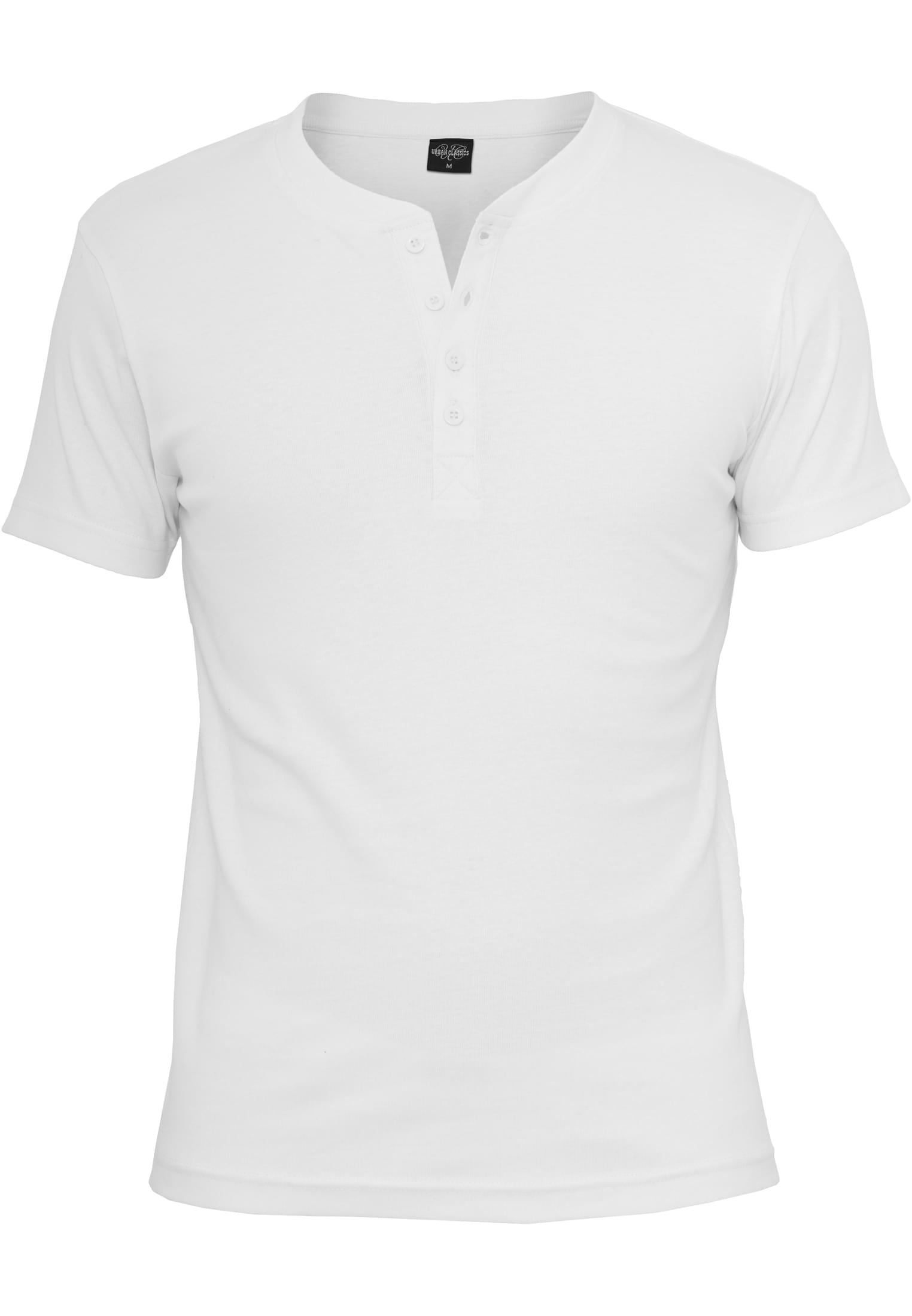 Slim 1by1 Henley Tee | white