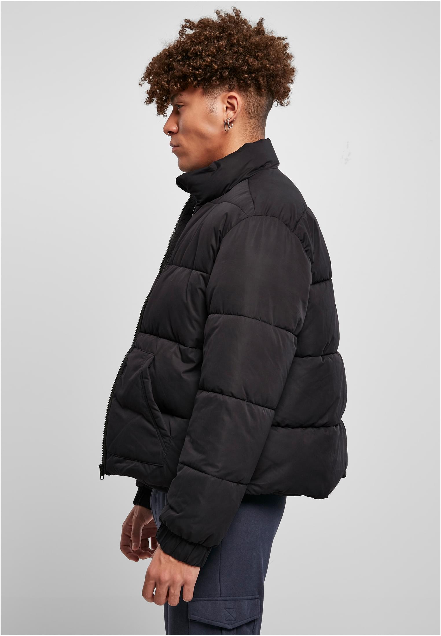 Cropped Down Jacket | black