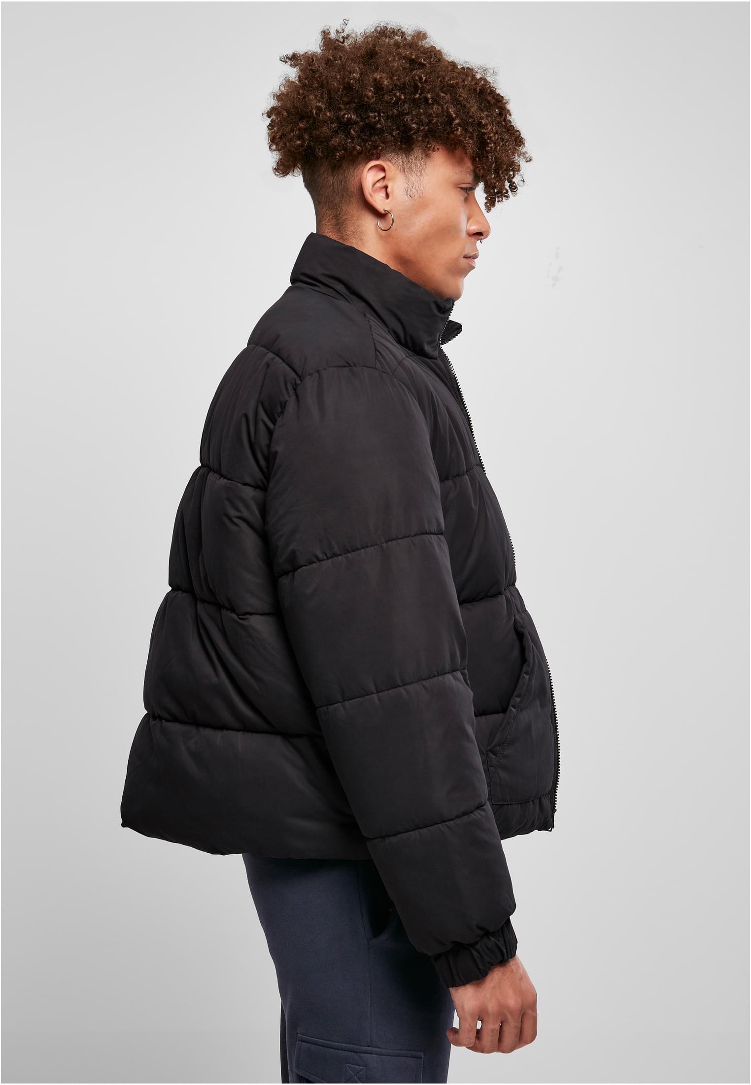 Cropped Down Jacket | black