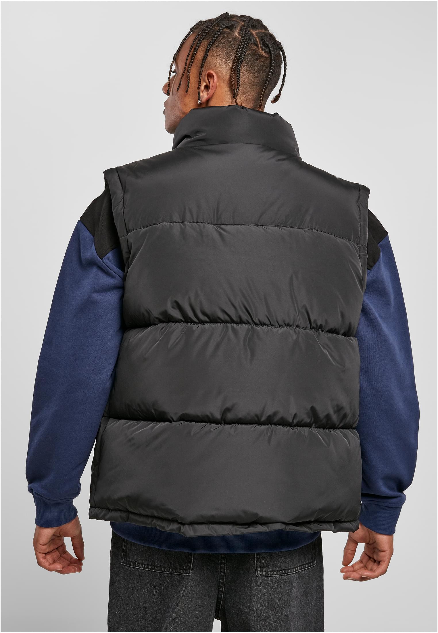 Block Puffer Vest | black/black