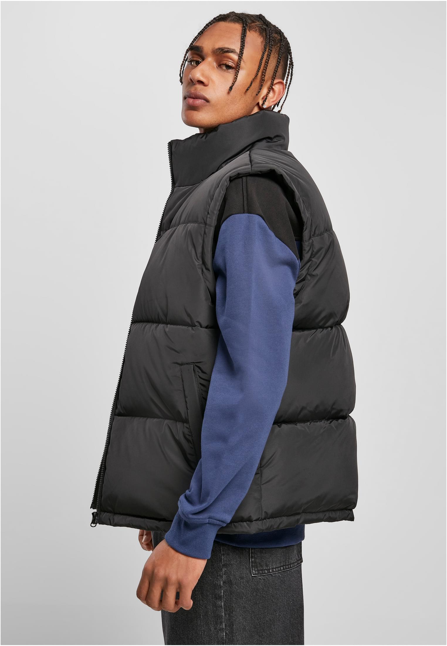 Block Puffer Vest | black/black