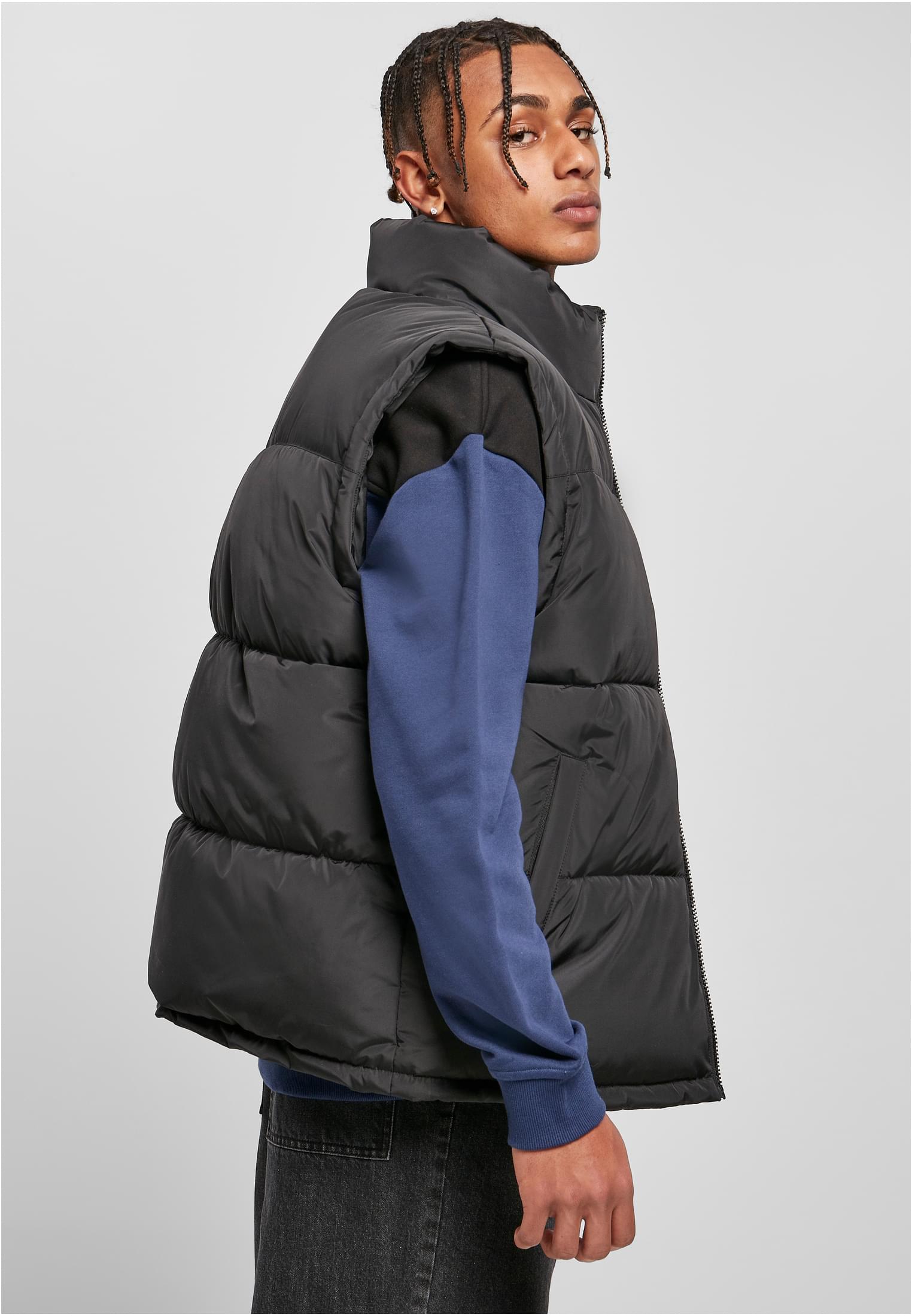 Block Puffer Vest | black/black