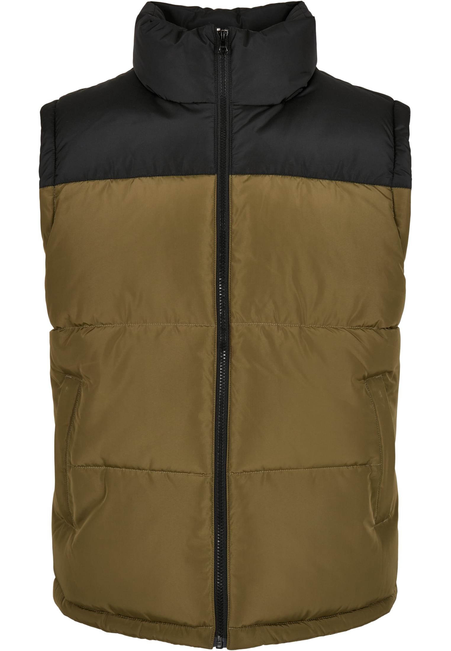 Block Puffer Vest | black/tiniolive