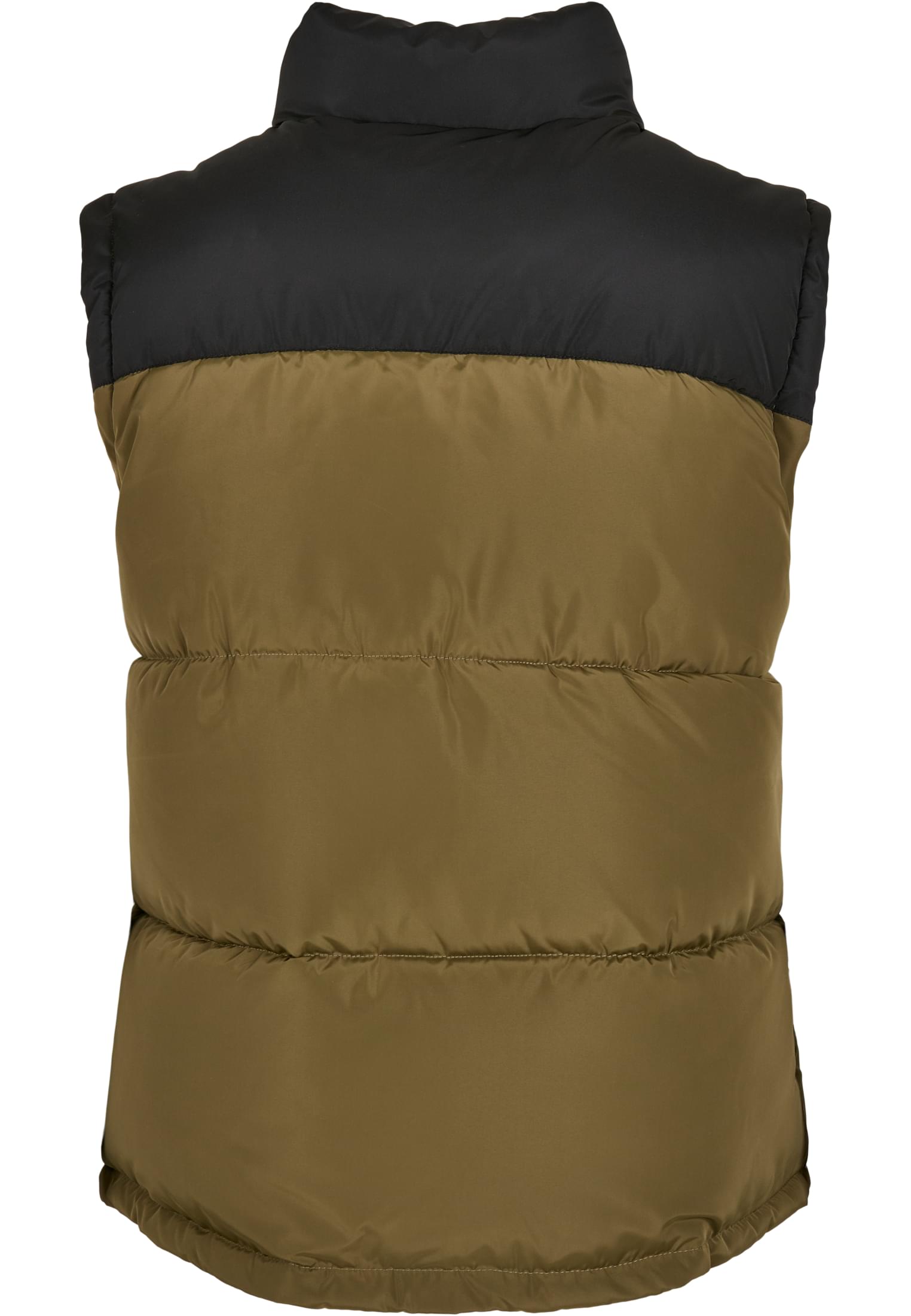 Block Puffer Vest | black/tiniolive