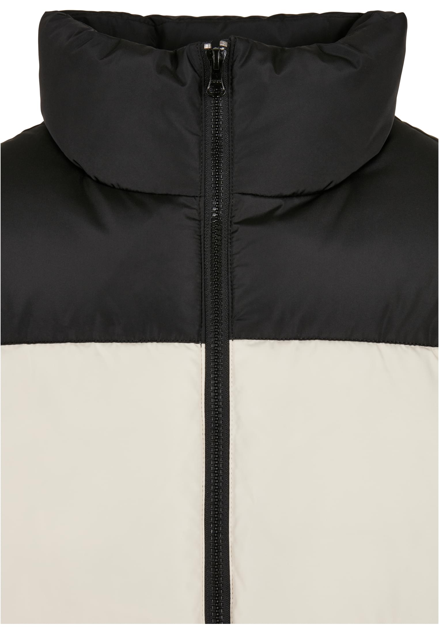 Block Puffer Vest | black/whitesand