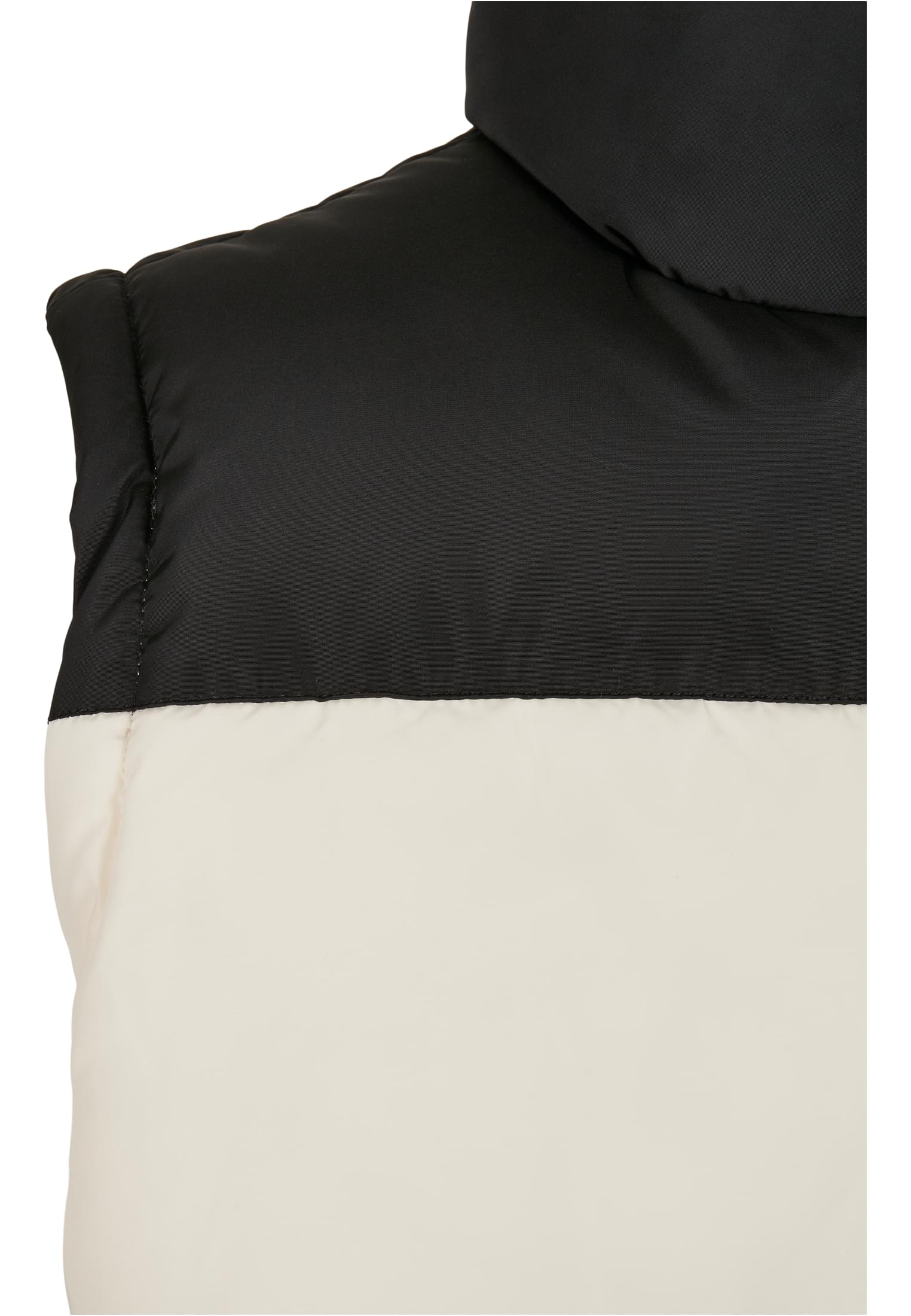 Block Puffer Vest | black/whitesand