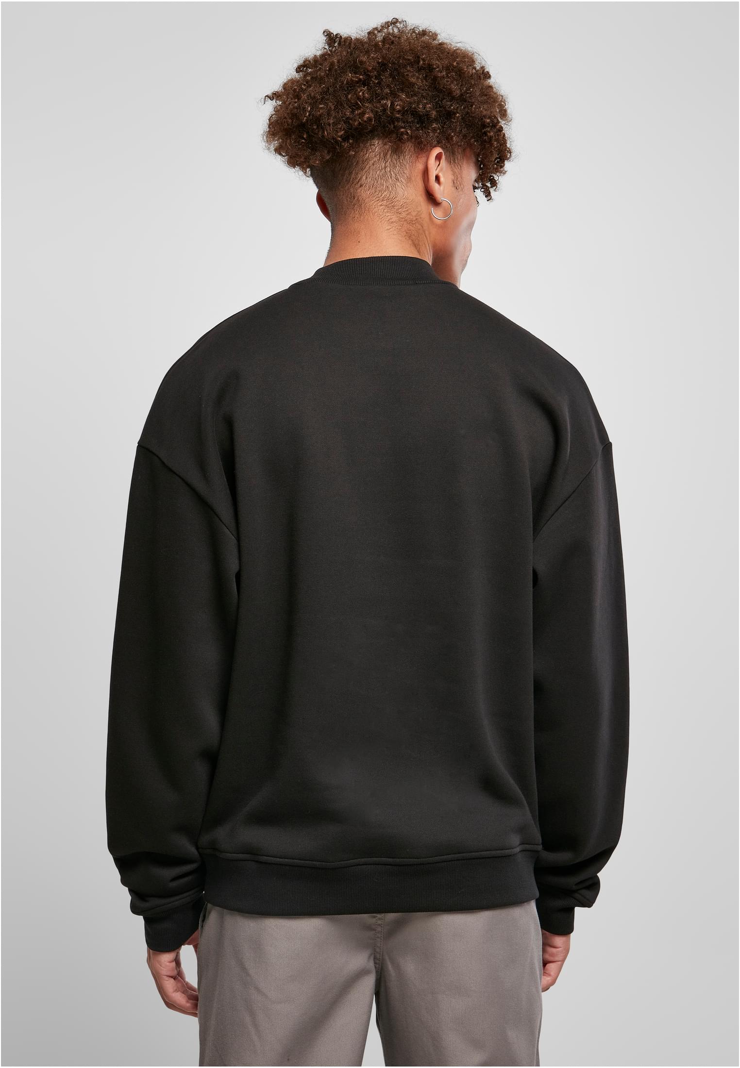 Mock Neck Crew | black