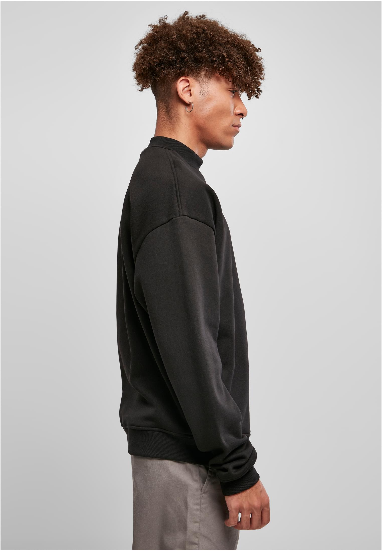 Mock Neck Crew | black