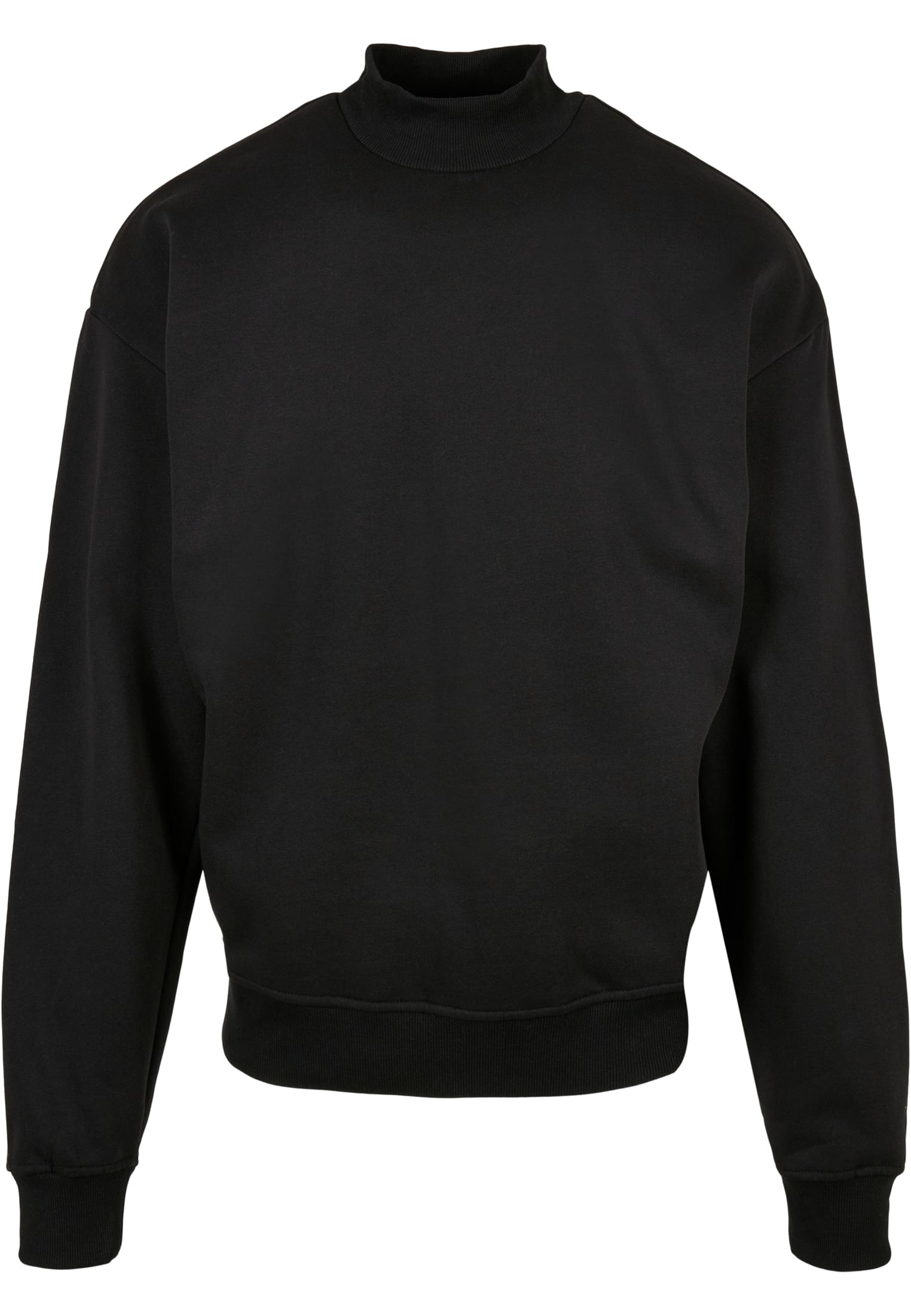 Mock Neck Crew | black