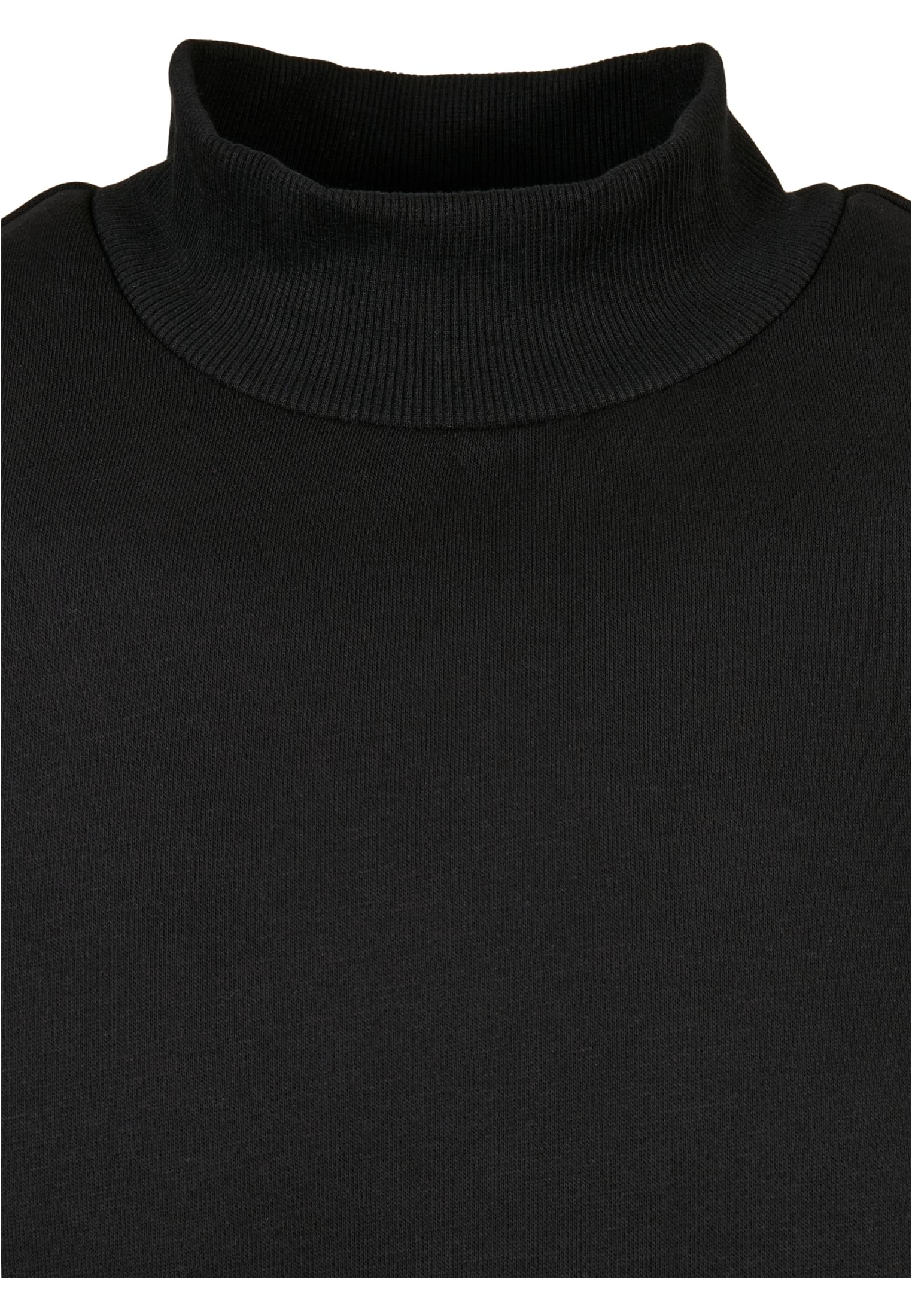 Mock Neck Crew | black