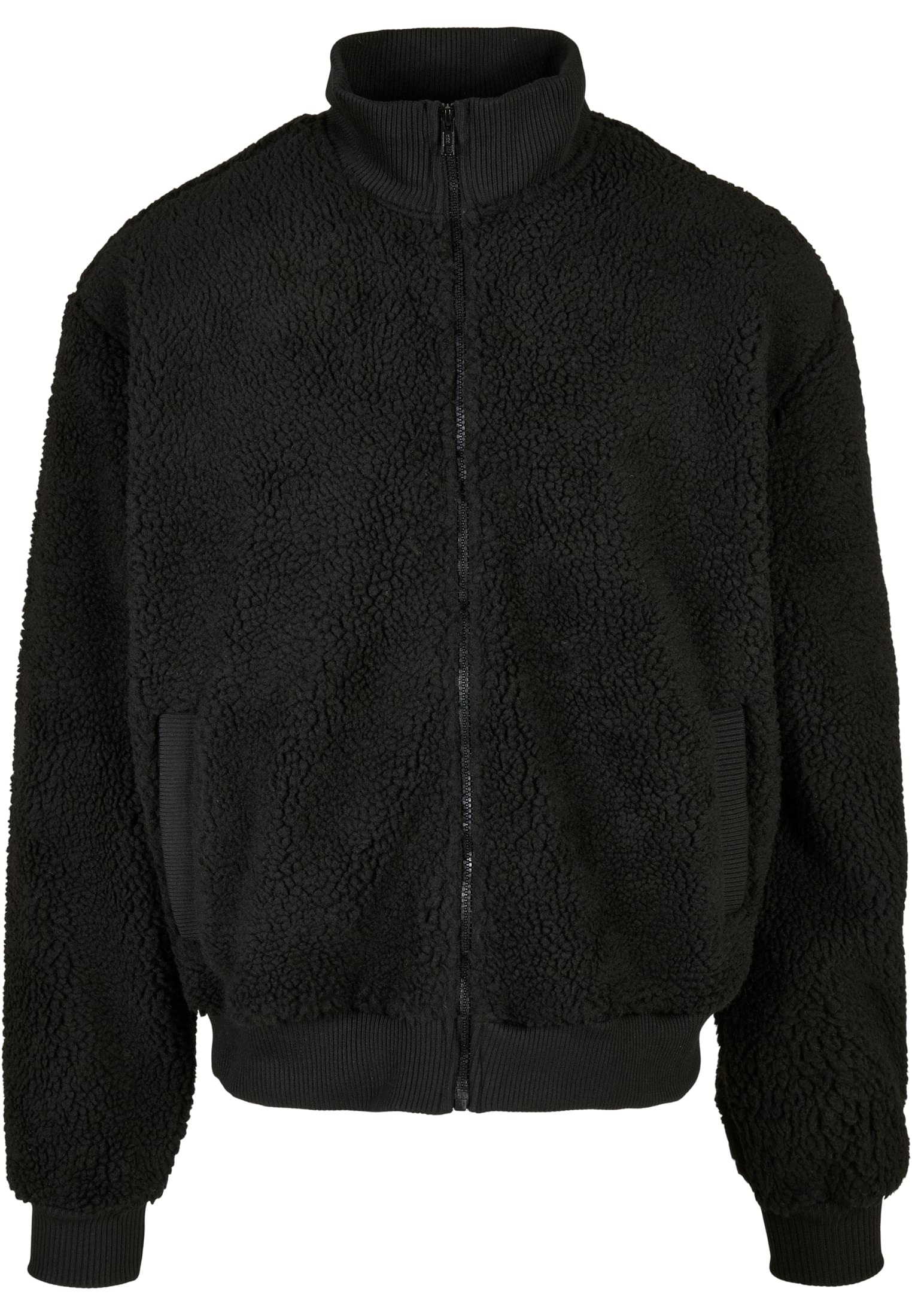 Boxy Sherpa Jacket | black