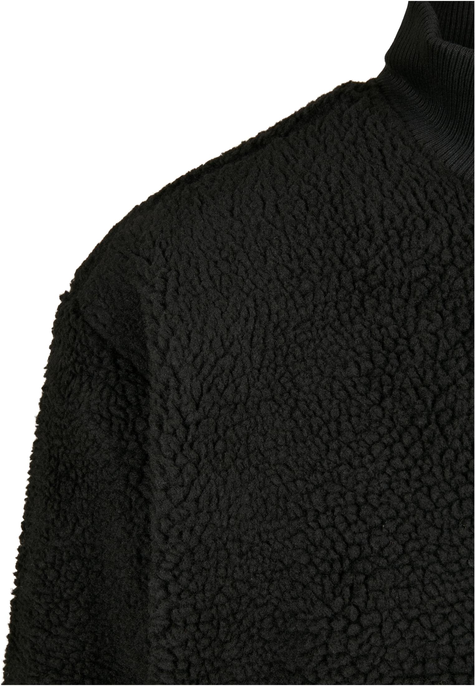 Boxy Sherpa Jacket | black