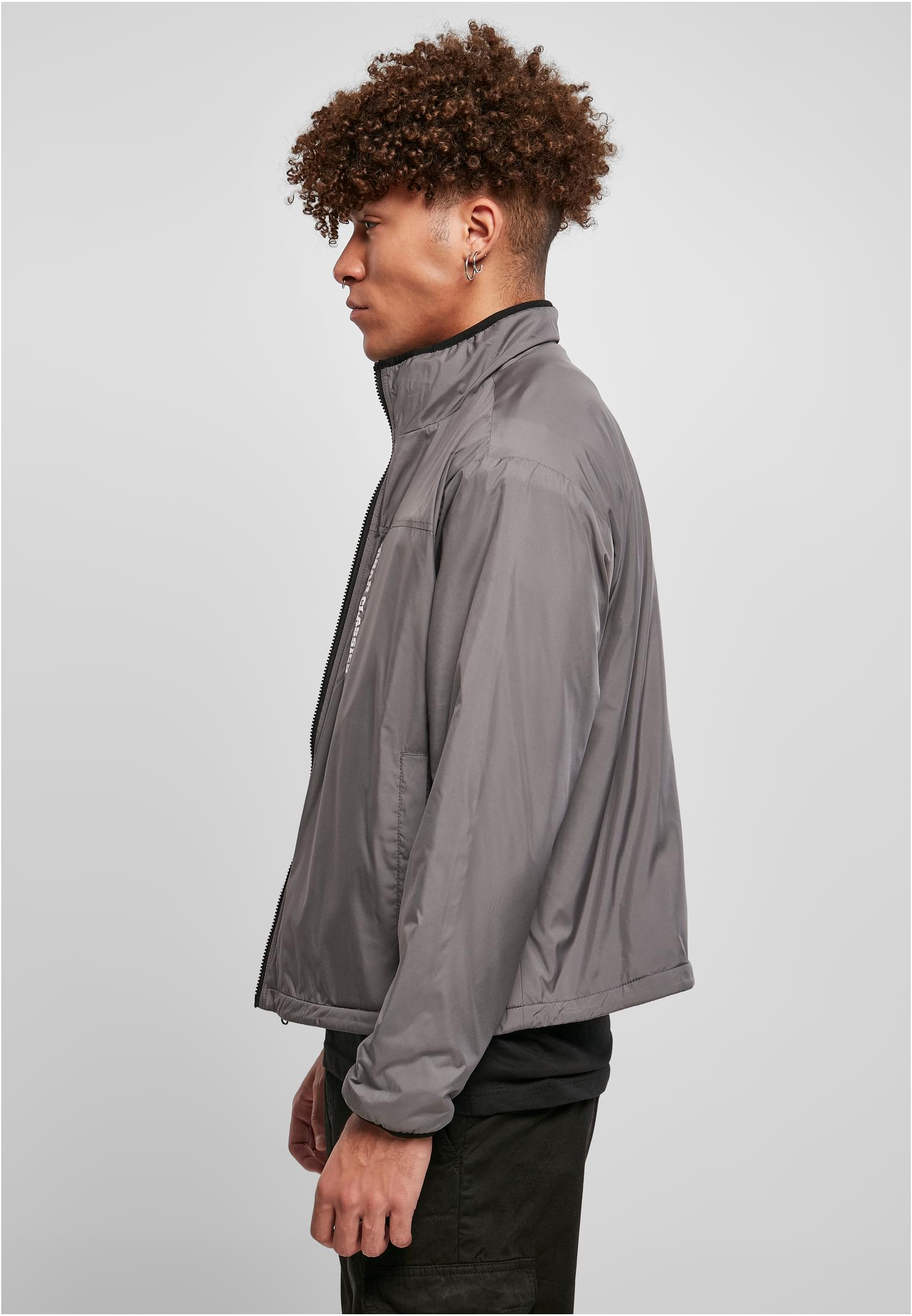 Reversible Polar Fleece Jacket | darkkhaki/asphalt