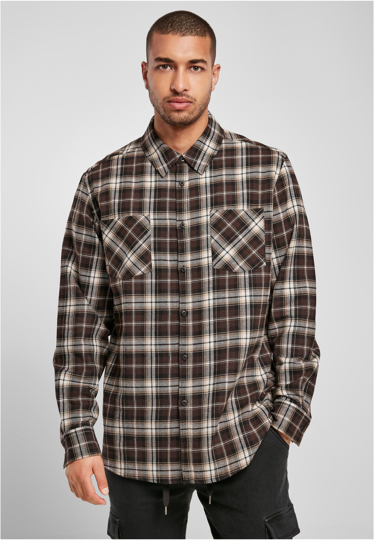 Checked Roots Shirt | darkground/warmsand