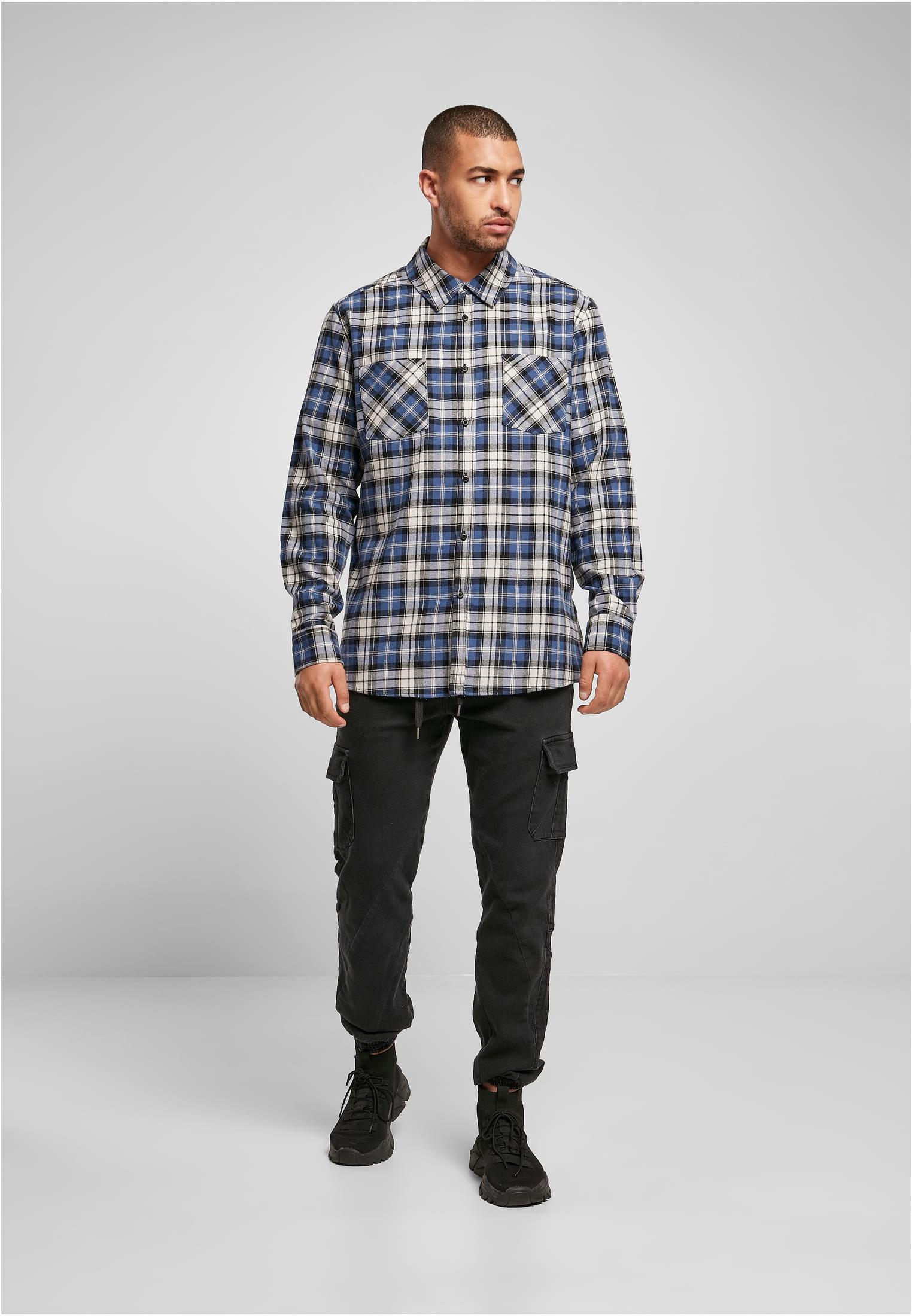 Checked Roots Shirt | darkblue/white