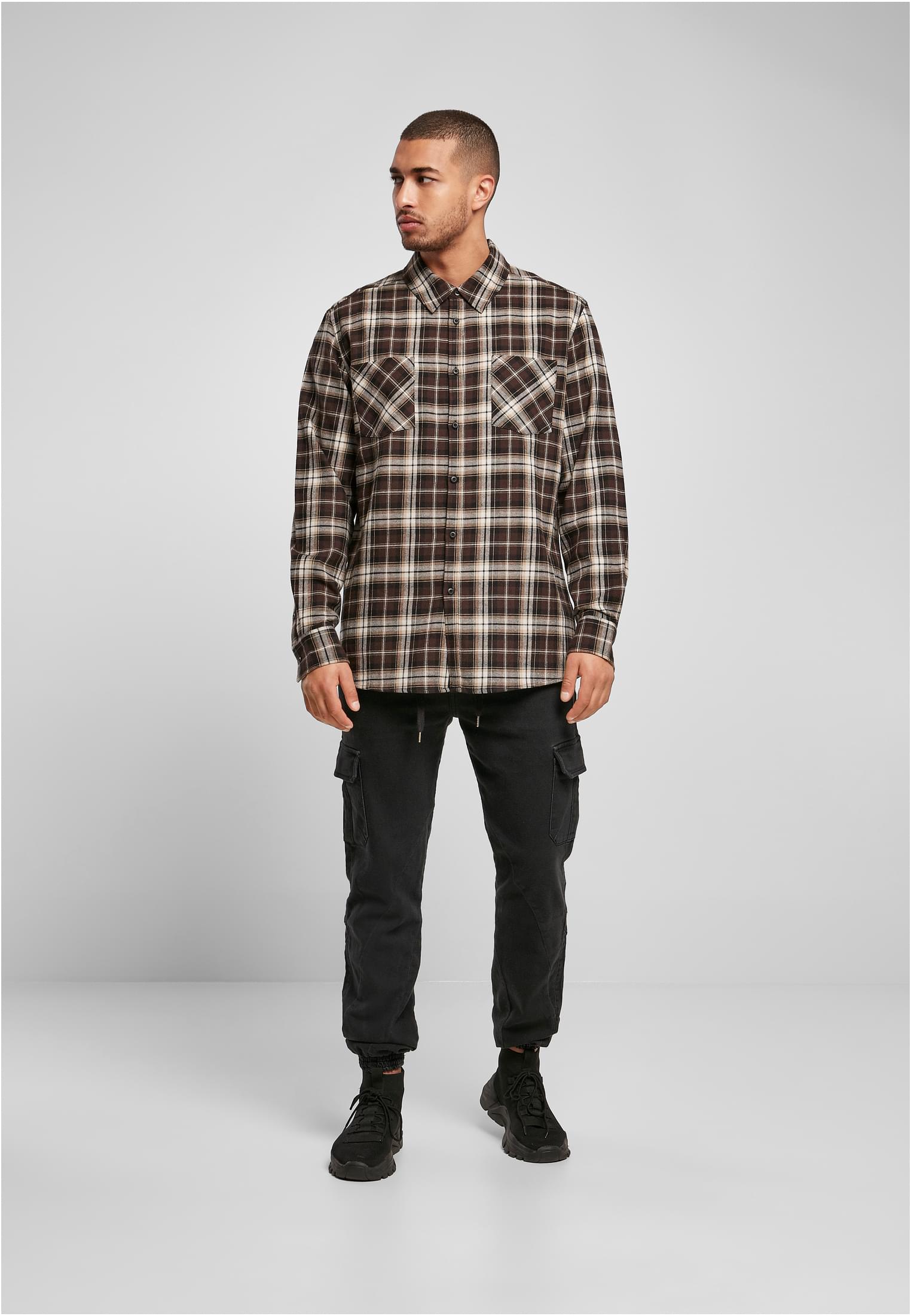 Checked Roots Shirt | darkground/warmsand