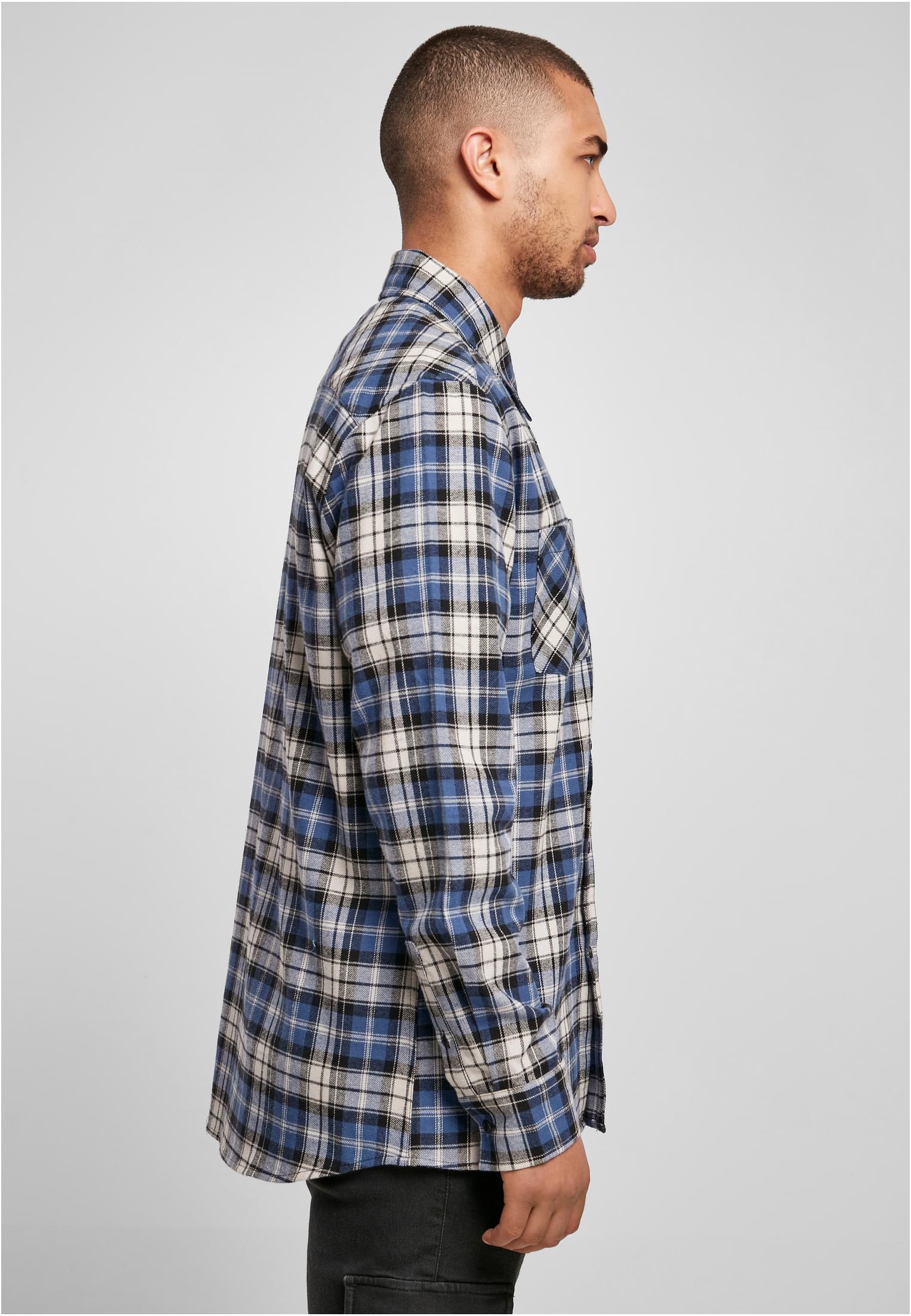 Checked Roots Shirt | darkblue/white