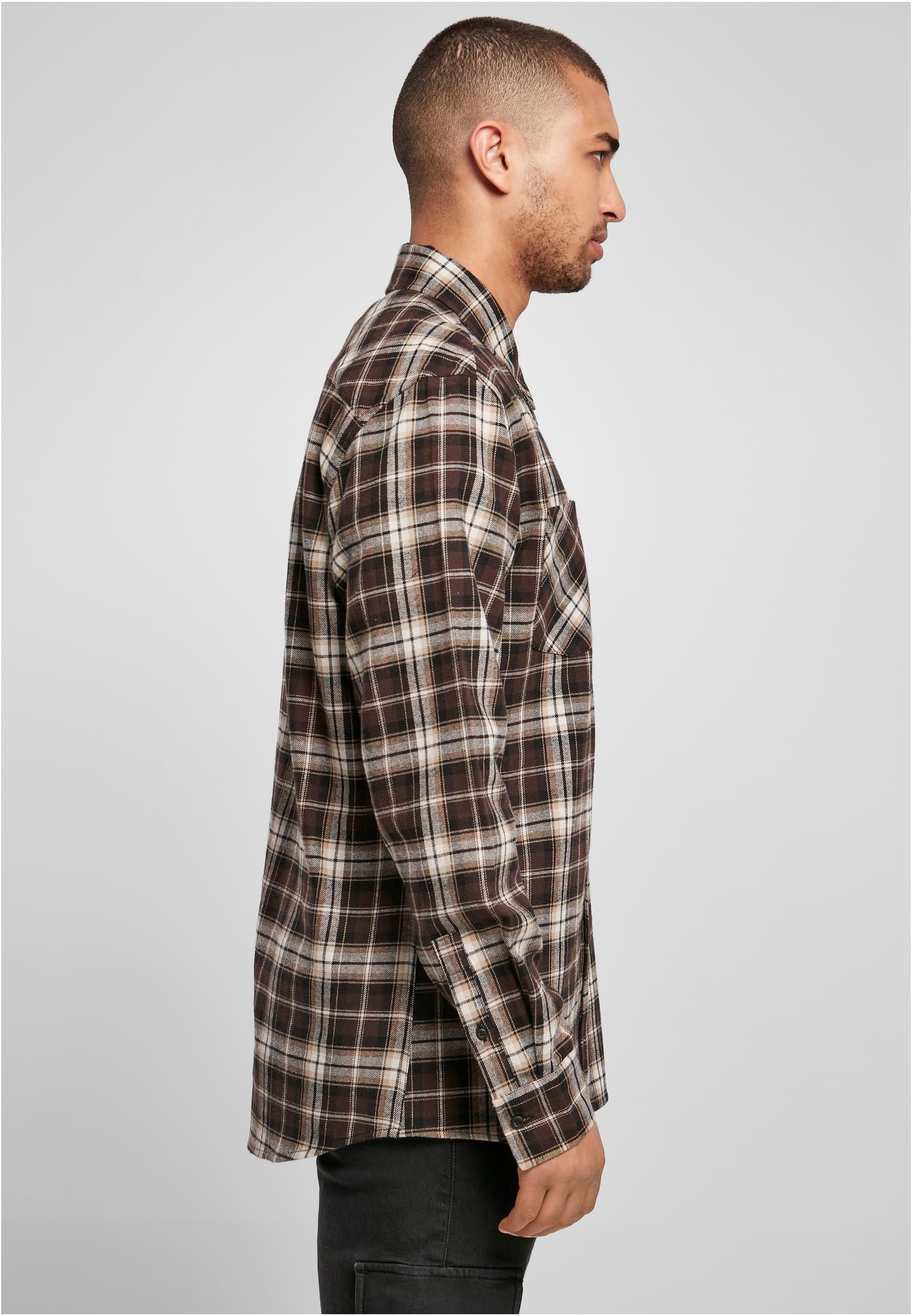 Checked Roots Shirt | darkground/warmsand