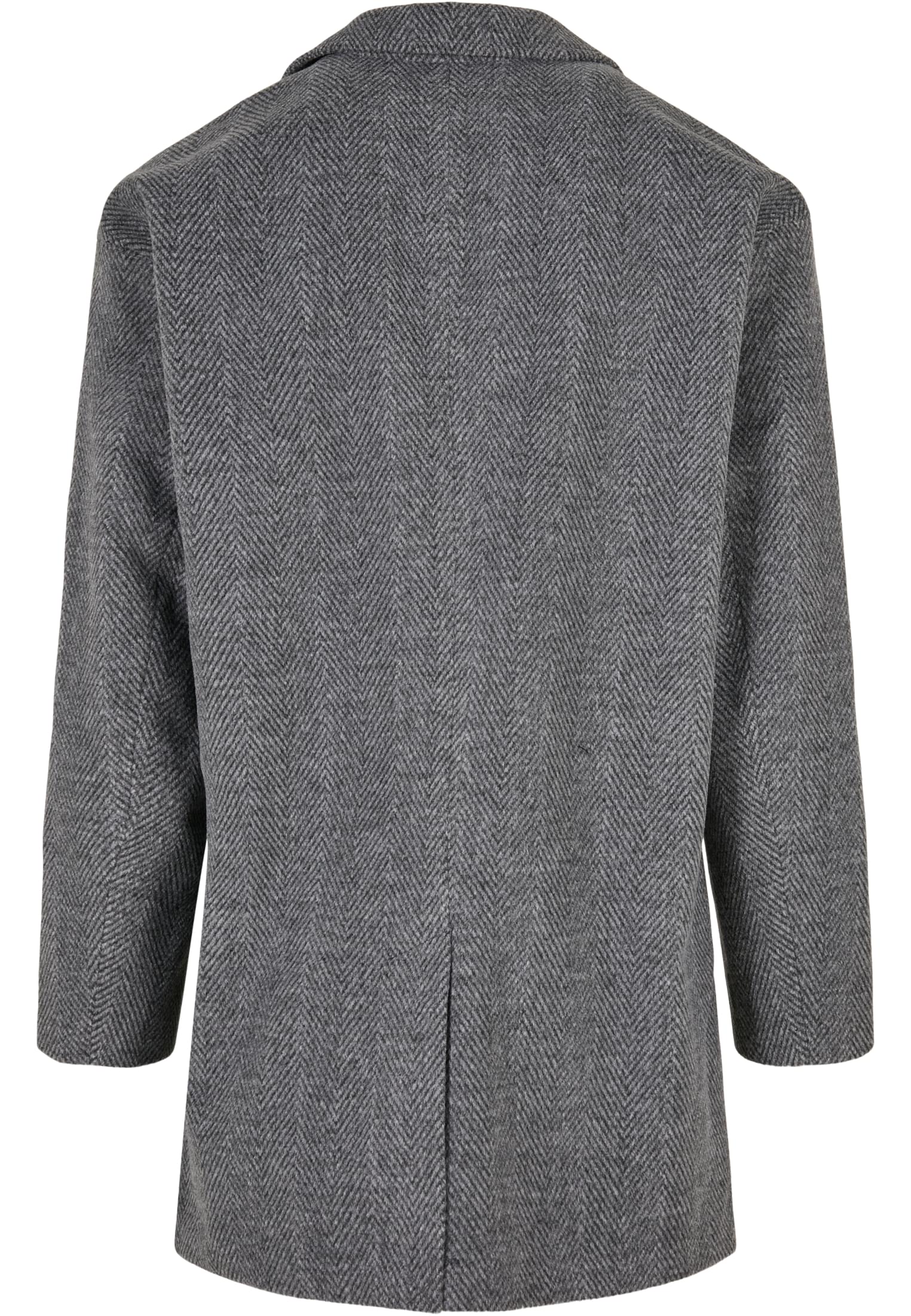 Classic Herringbone Coat | darkgrey