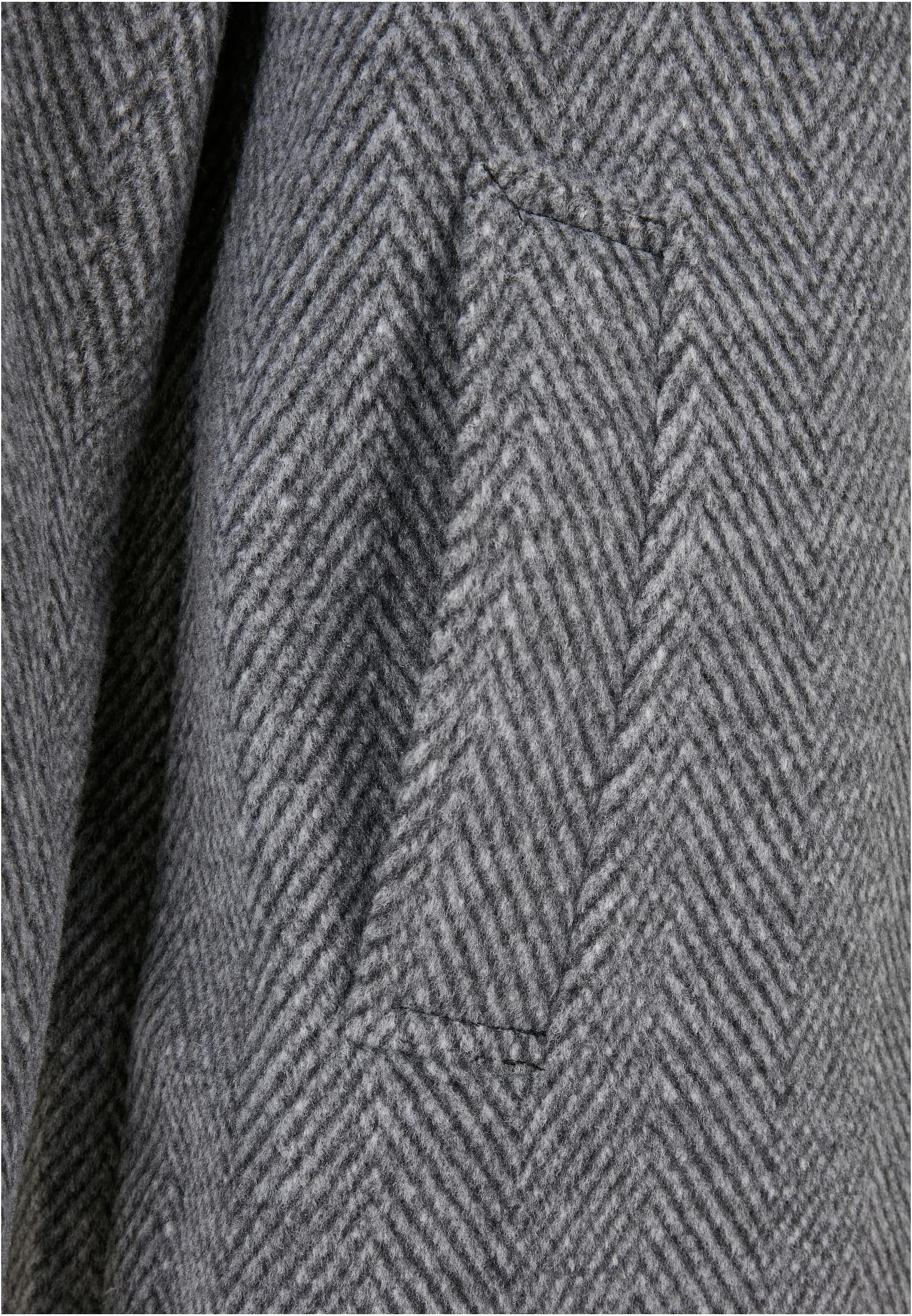 Classic Herringbone Coat | darkgrey