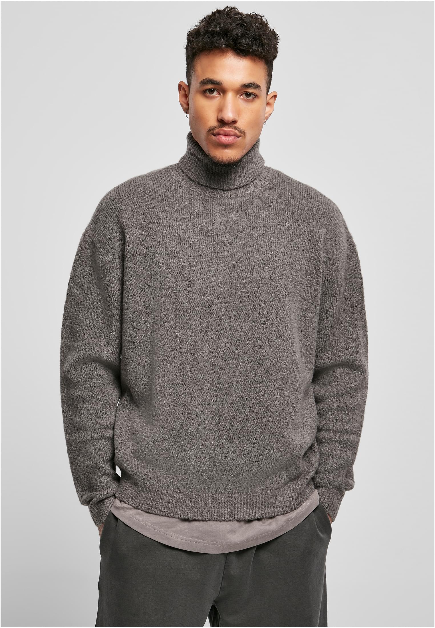 Oversized Roll Neck Sweater | asphalt