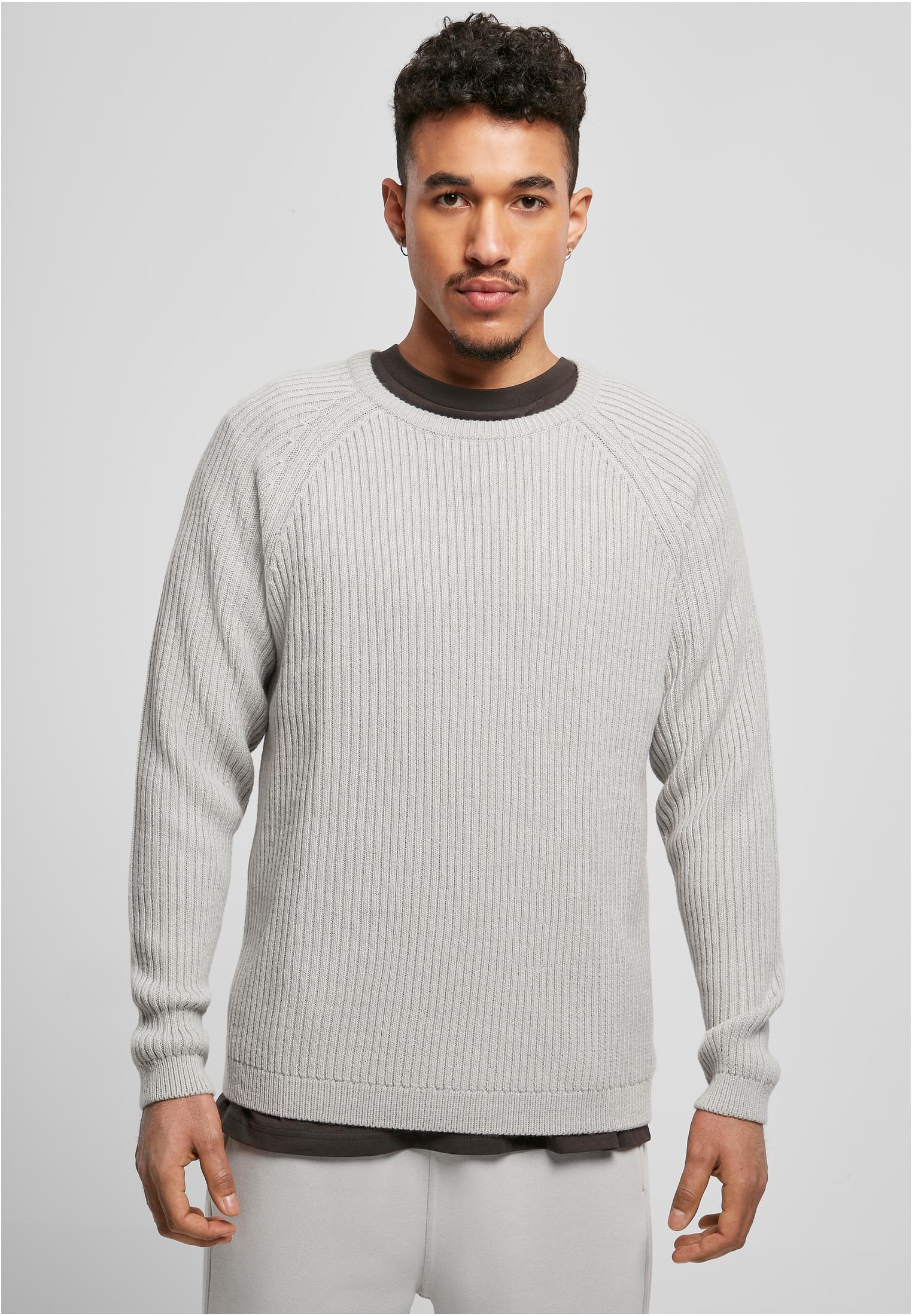 Ribbed Raglan Sweater | lightasphalt