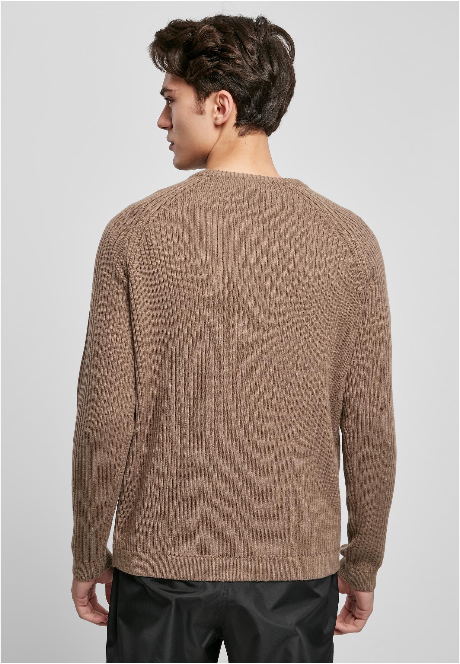 Ribbed Raglan Sweater | darkkhaki