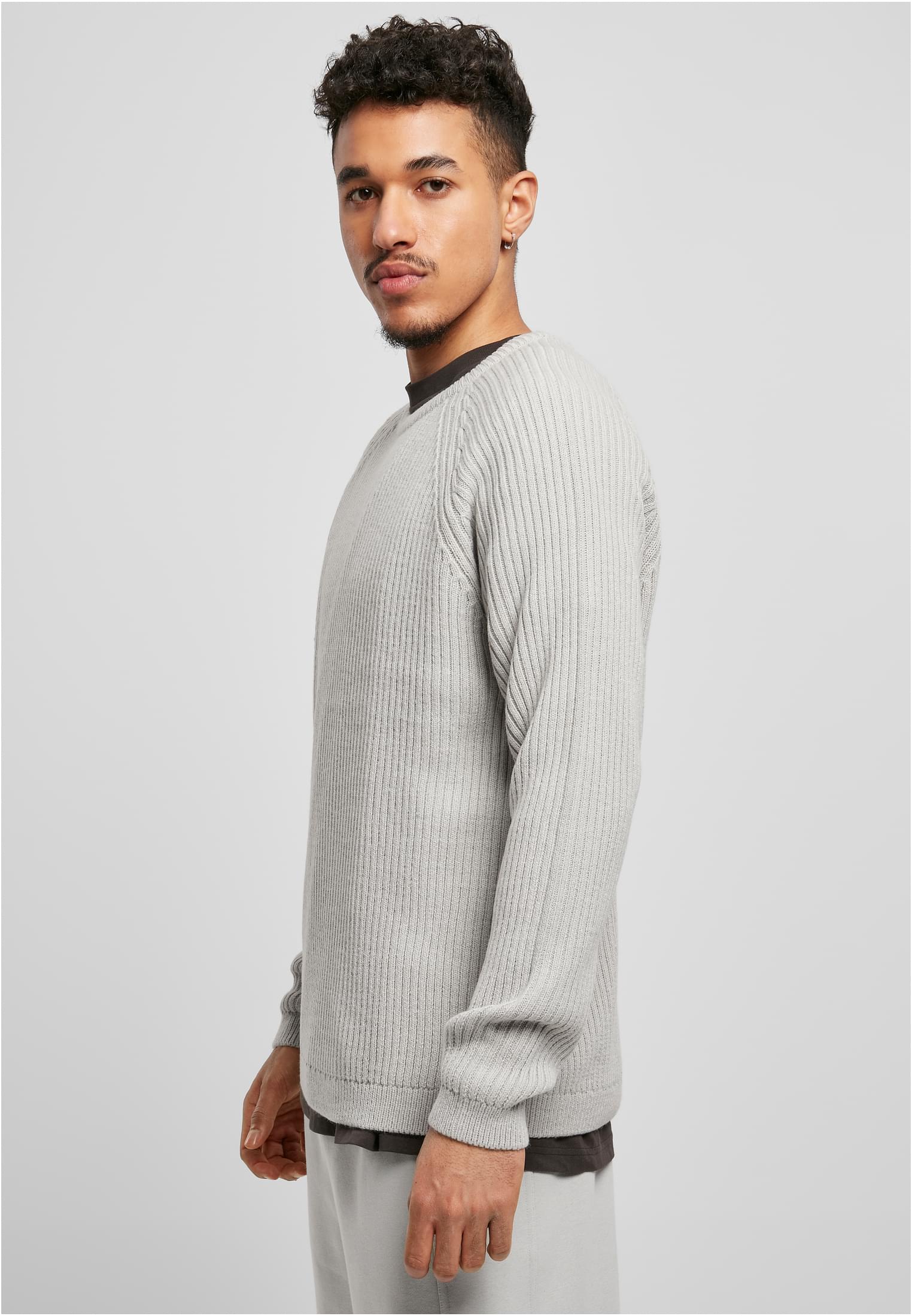 Ribbed Raglan Sweater | lightasphalt