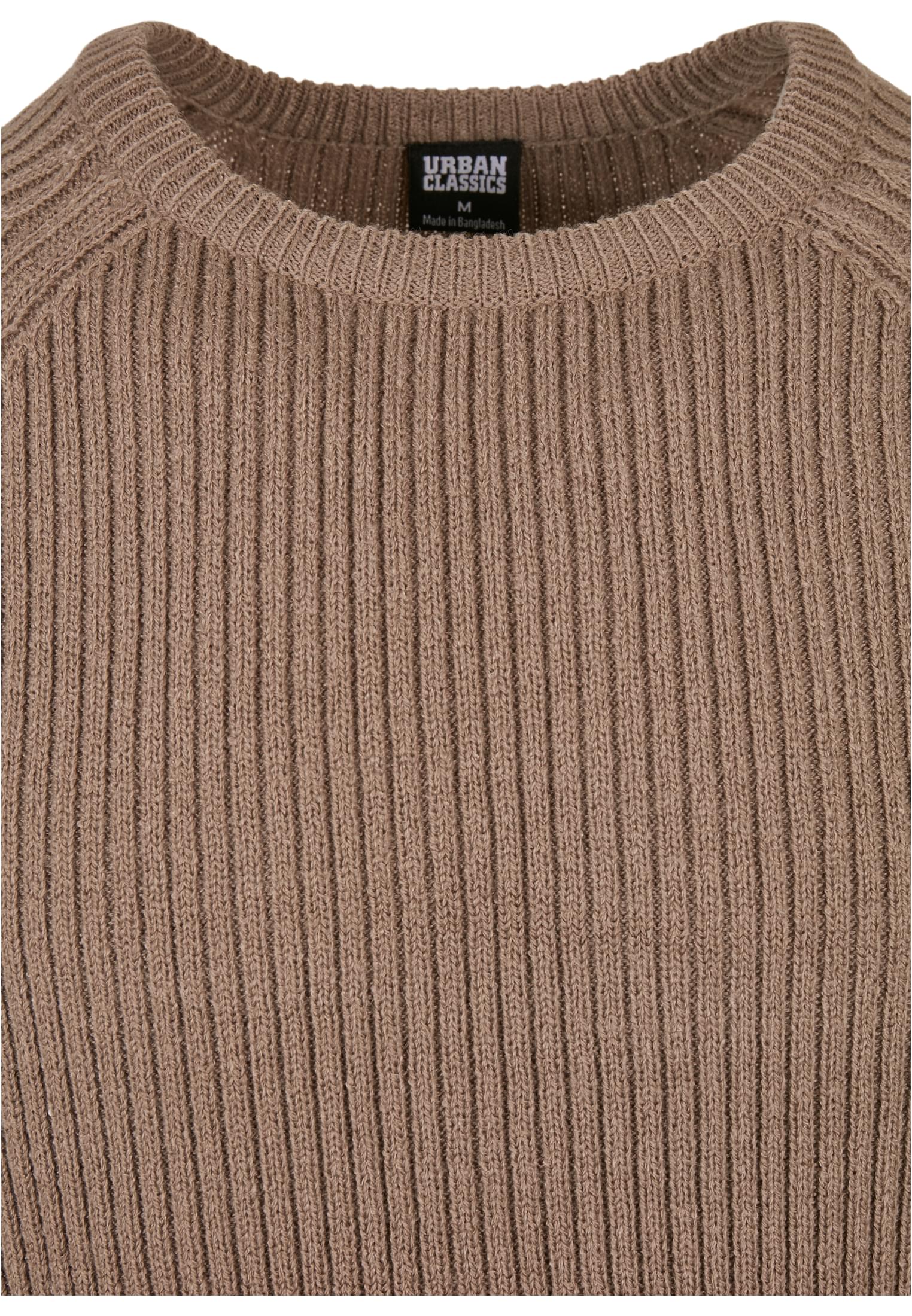 Ribbed Raglan Sweater | darkkhaki