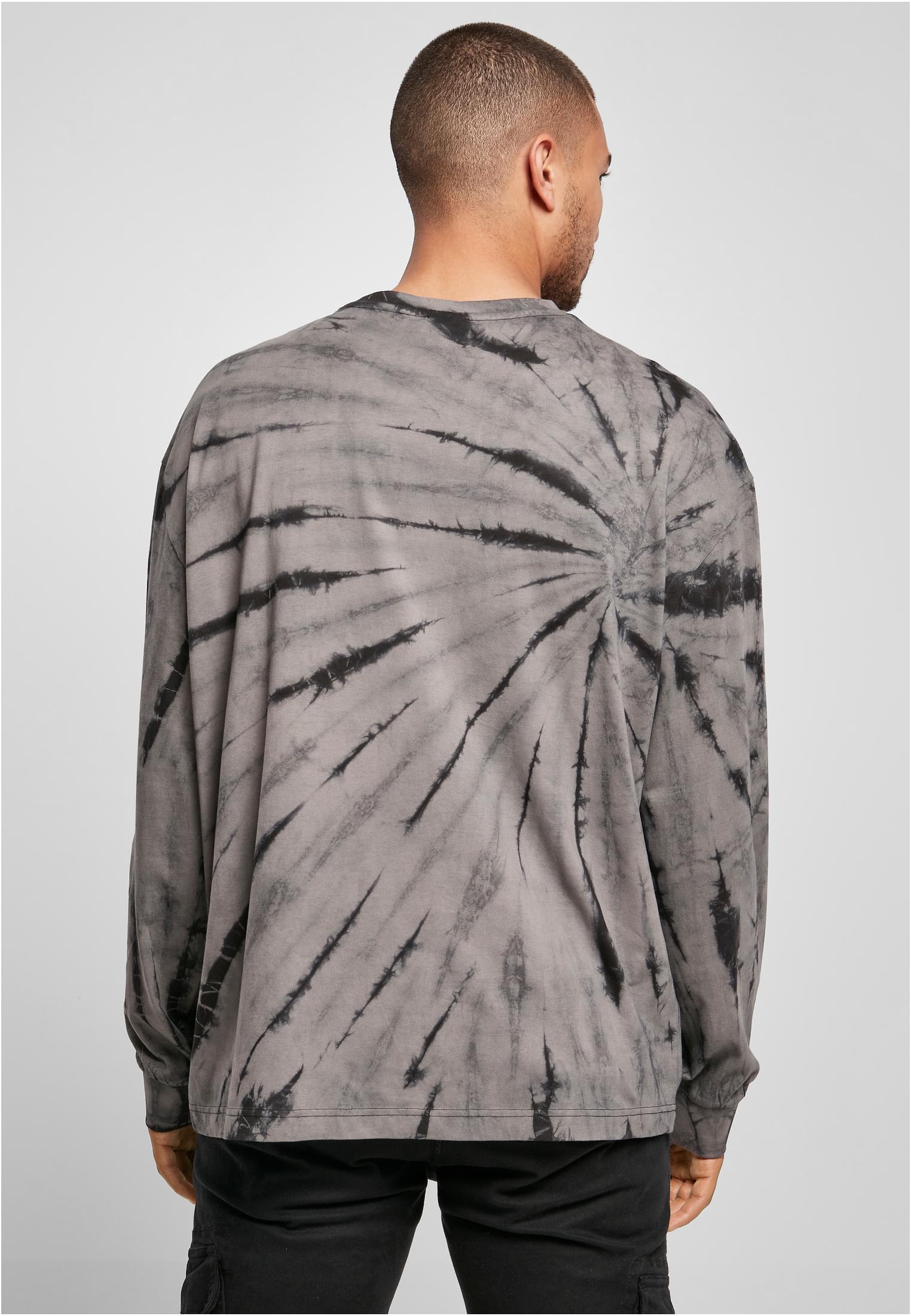 Boxy Tye Dye LS | black/asphalt